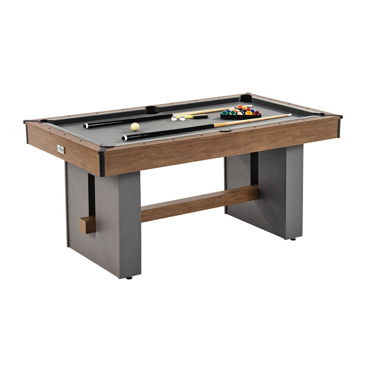 Barrington Billiards 5.5' Urban Drop Pocket Table with Pool Ball and Cue Stick Set, Perfect for Game Rooms Barrington Billiards
