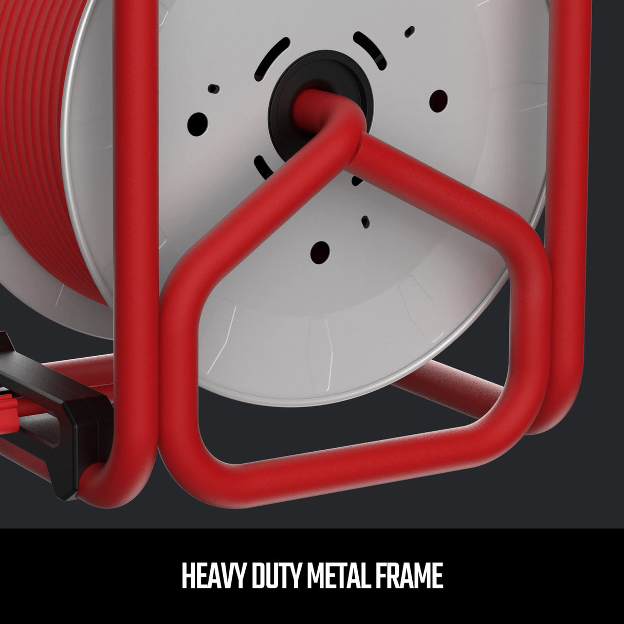 CRAFTSMAN 100 Ft. Contractor Retractable Extension Cord Reel With 4 Outlets & Heavy Duty 12AWG SJTW Cable CRAFTSMAN