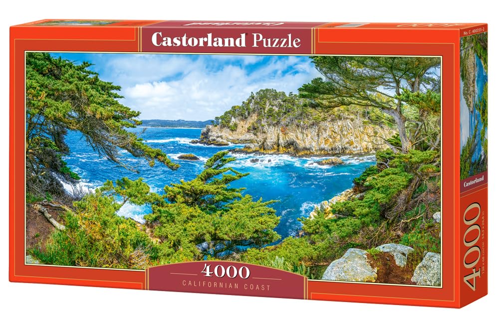 CASTORLAND 4000 Piece Jigsaw Puzzles, Californian Coast, USA, Spectaculat lanscape View, Seaside, Ocean View, Adult Puzzle, Castorland C-400355-2 Castorland