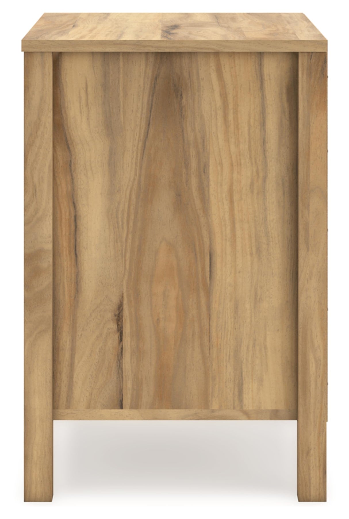 Signature Design by Ashley Bermacy Casual 2-Drawer Nightstand with Straight Legs, 24.37" Tall, Light Brown Signature Design by Ashley