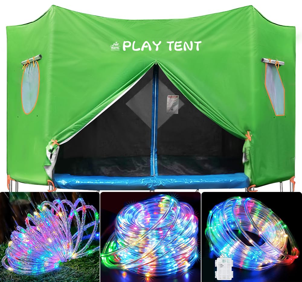 JumpTastic 14Ft Trampoline Tent, Fit for 14Ft Straight Pole Trampoline (Straight Trampoline Pole, 12Ft Trampoline) JUMP TASTIC TRAMPOLINE