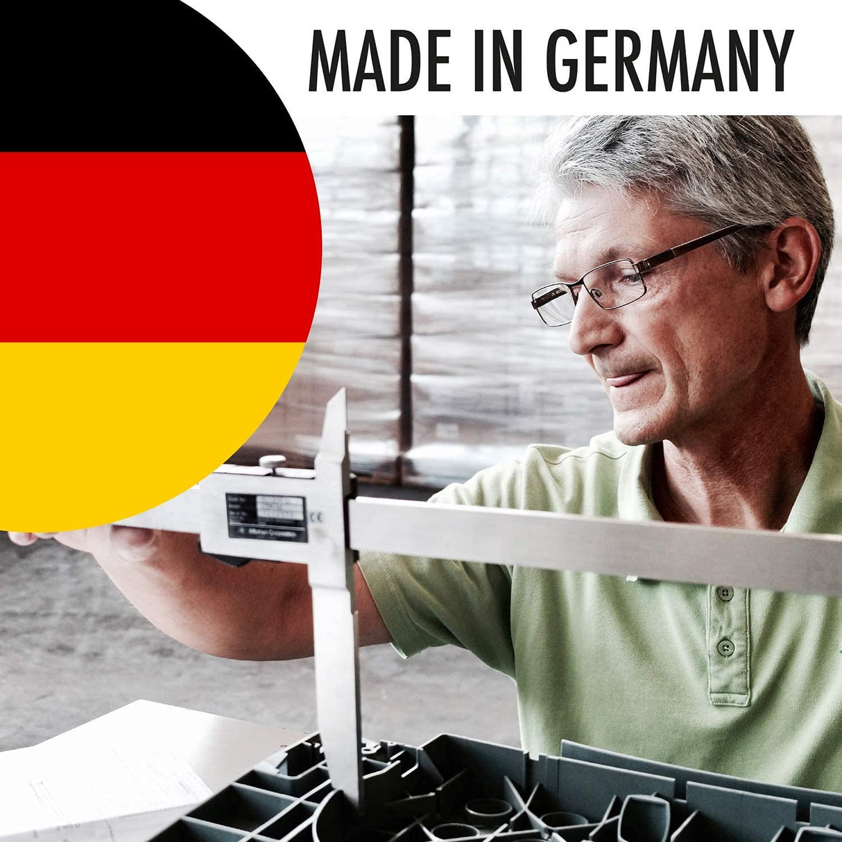 CLAX® The Original | Made in Germany | Multi use Functional Collapsible carts | Mobile Folding Trolley | Shopping cart with Storage Crate | Platform Truck (Green) Clax