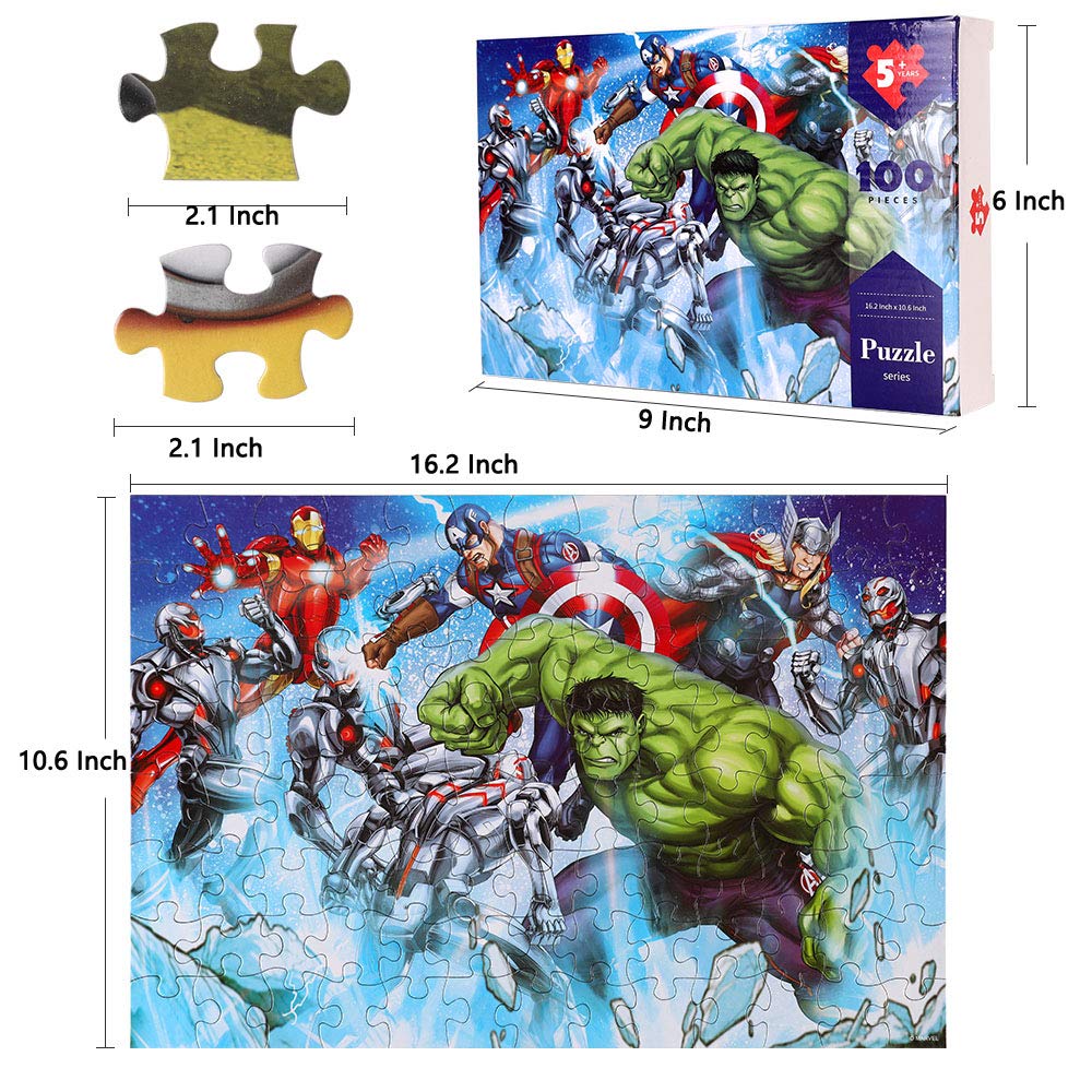 Kids Puzzle,100 Pieces Puzzles for Kids,Cardboard Kids Puzzles for Ages 5-12 Year olds,Educational Jigsaw Puzzle Kids Toy Mysj