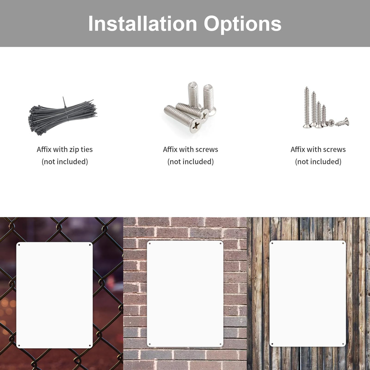 Blank Metal Signs- 5 Pack, 10x7 inches White Blank Sign, Heavy Duty Aluminum Write-On Sign for Indoor Outdoor, Easy to Install, Blank Sign for Heat Transfer, Vinyl, Write, Ink Print DIESOTT