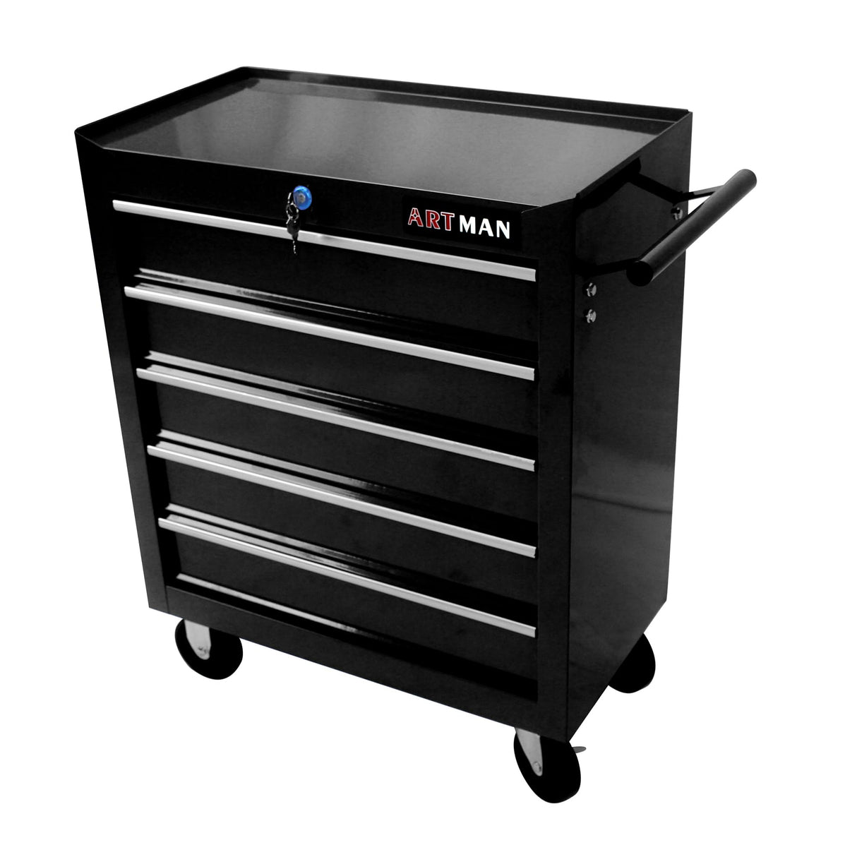 nifoti 5 Large Drawers Tool Cart on Wheels,Rolling Tool Chest Tool Storage,Drawers Rolling Tool Trolley Organizer Tool Case for Garage, Warehouse, Workshop, Repair Shop (5 Large Drawers-29.3"H-Black) nifoti