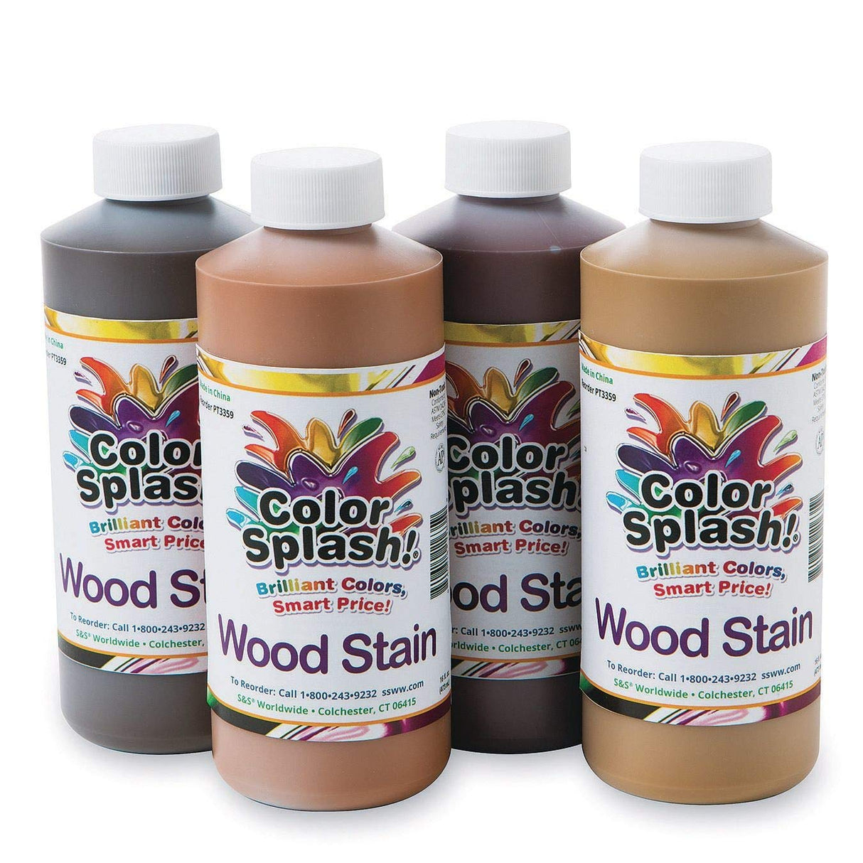 Color Splash! Gel-Based Wood Stain, 16-oz. (Pack of 4) S&S Worldwide