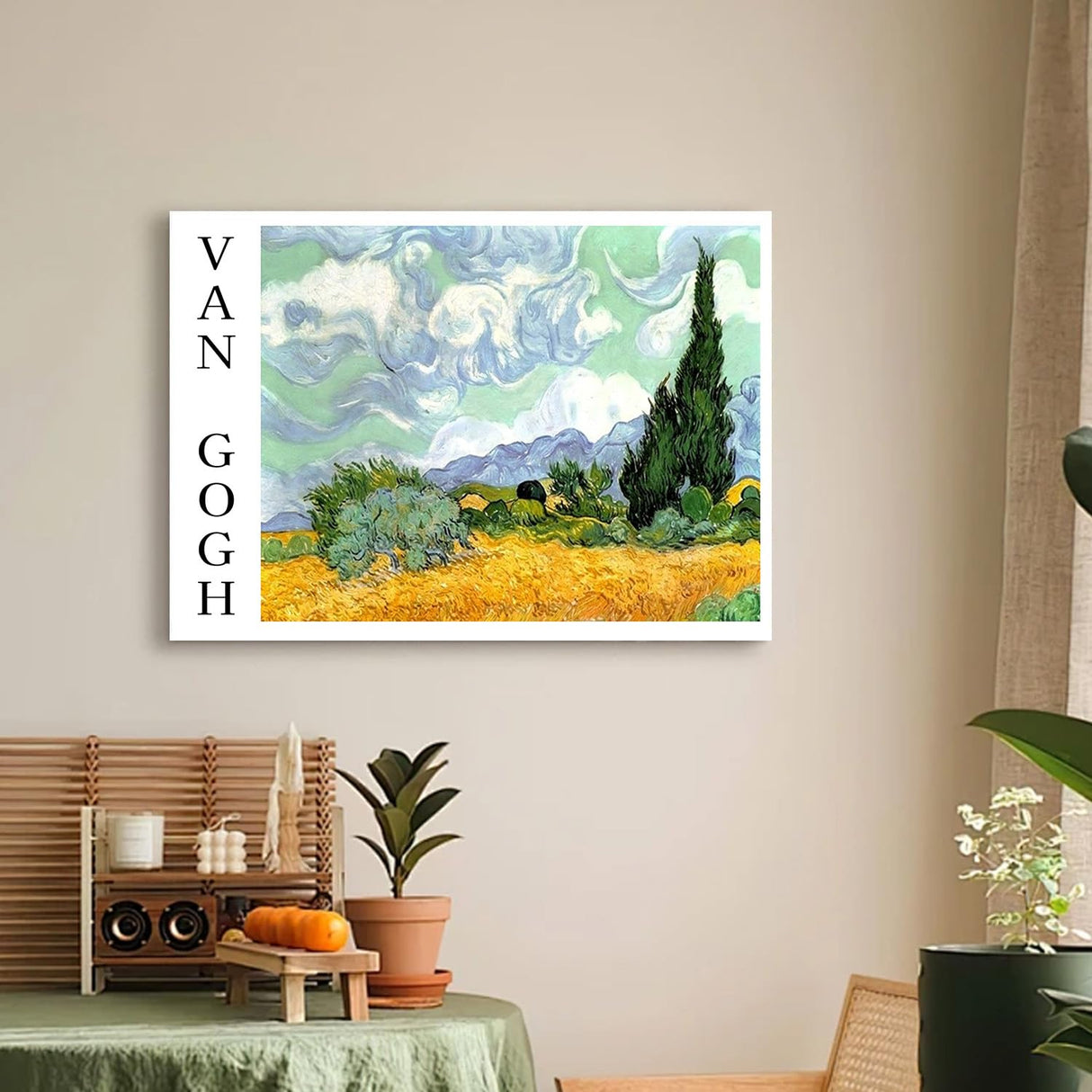 Diamond Art Kits for Adults Beginner- Van Gogh Wheat Field with Cypresses DIY Modern Diamond Painting Kits 5D Diamond Dots Gem Art Crafts with Tools- Round Full Drill Crafts for Home Wall Decor&Gift Fairyland JinWenn