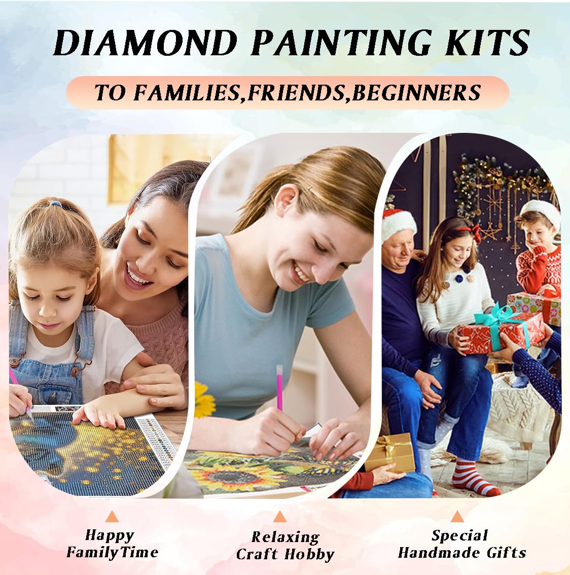 CRZMODE Christmas Diamond Art Kits for Adults,Truck Diamond Painting Kits for Adults Beginners,5D DIY Round Full Drill Gem Art Paint by Diamonds Dots Crafts Kits for Home Decor Gift 14x14inch CRZMODE