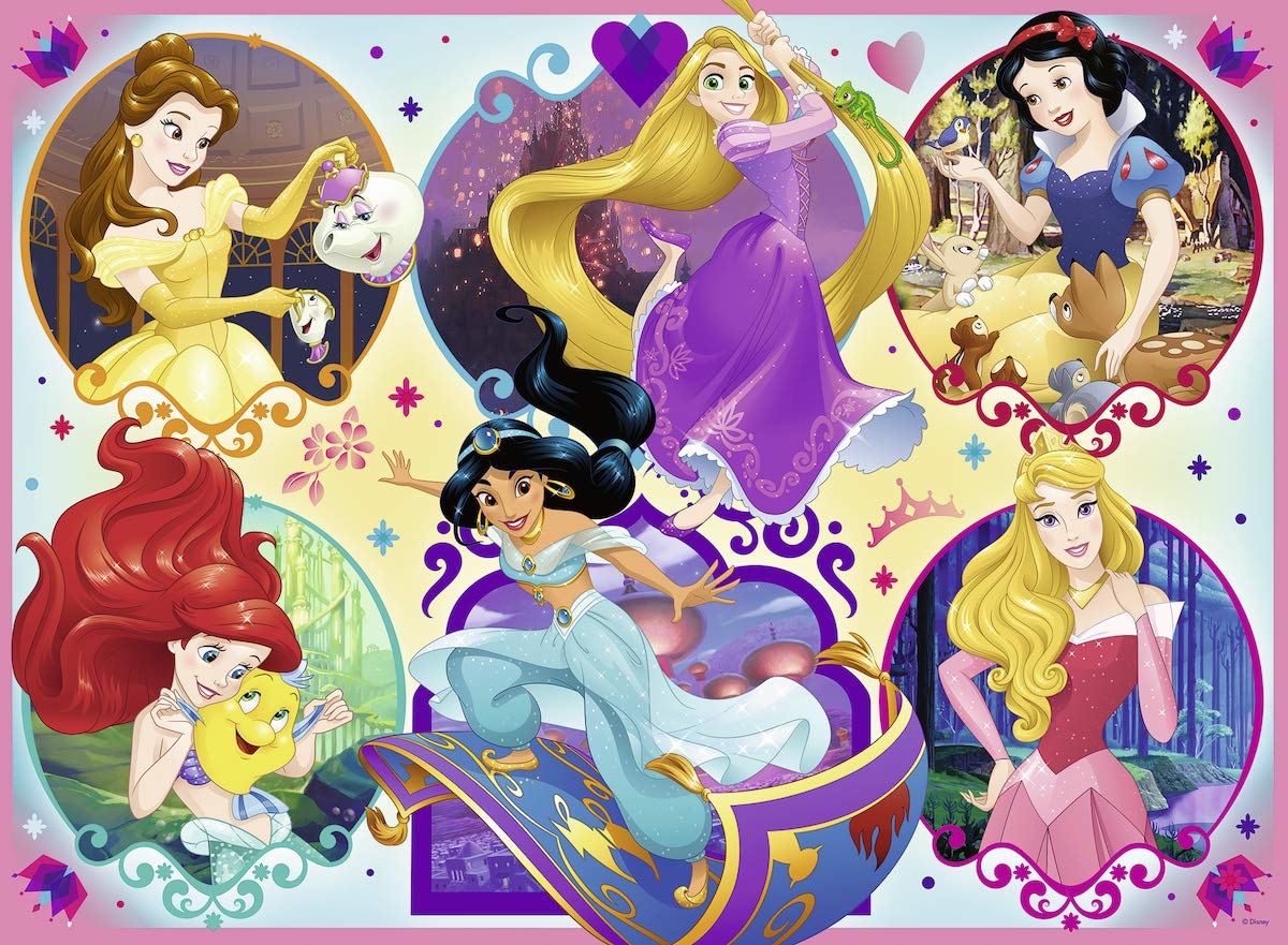 Ravensburger Disney Princesses - 100 Piece Jigsaw Puzzle for Kids | Unique Puzzle Pieces | Premium Quality | Ideal Educational Toy | Perfect Ravensburger