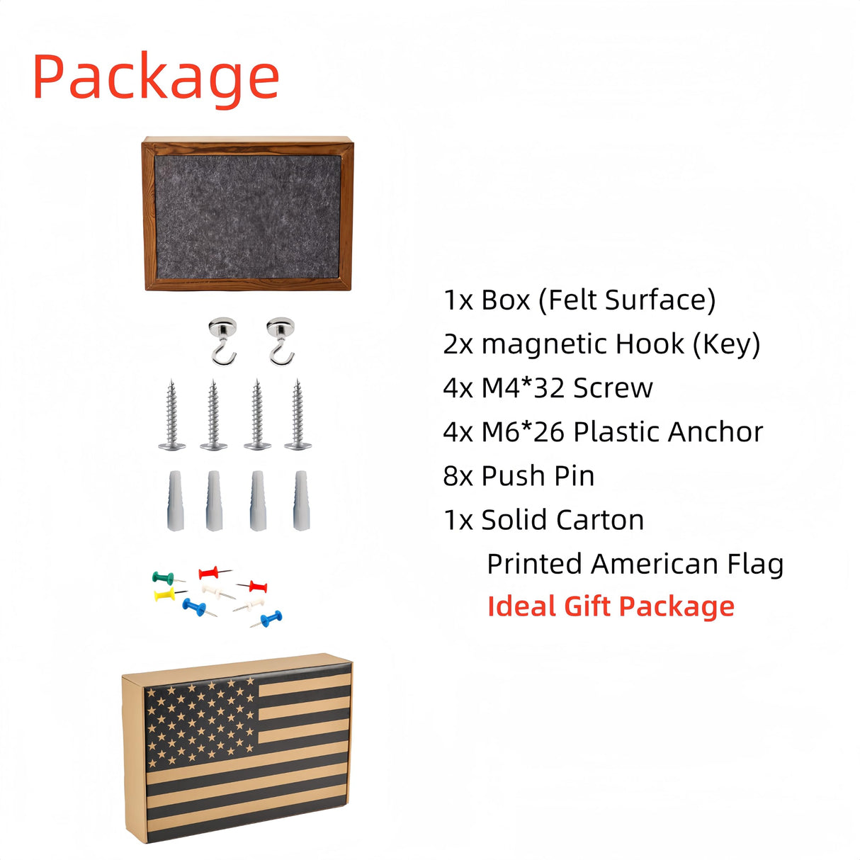 DeYoungArbeit Pistols Wall Cabinet with Magnetic Lock, Wall Shelf Gun Safe, Handmade Wooden Box Storage Indoor Gun Rack(Felt Cover) DeYoungArbeit