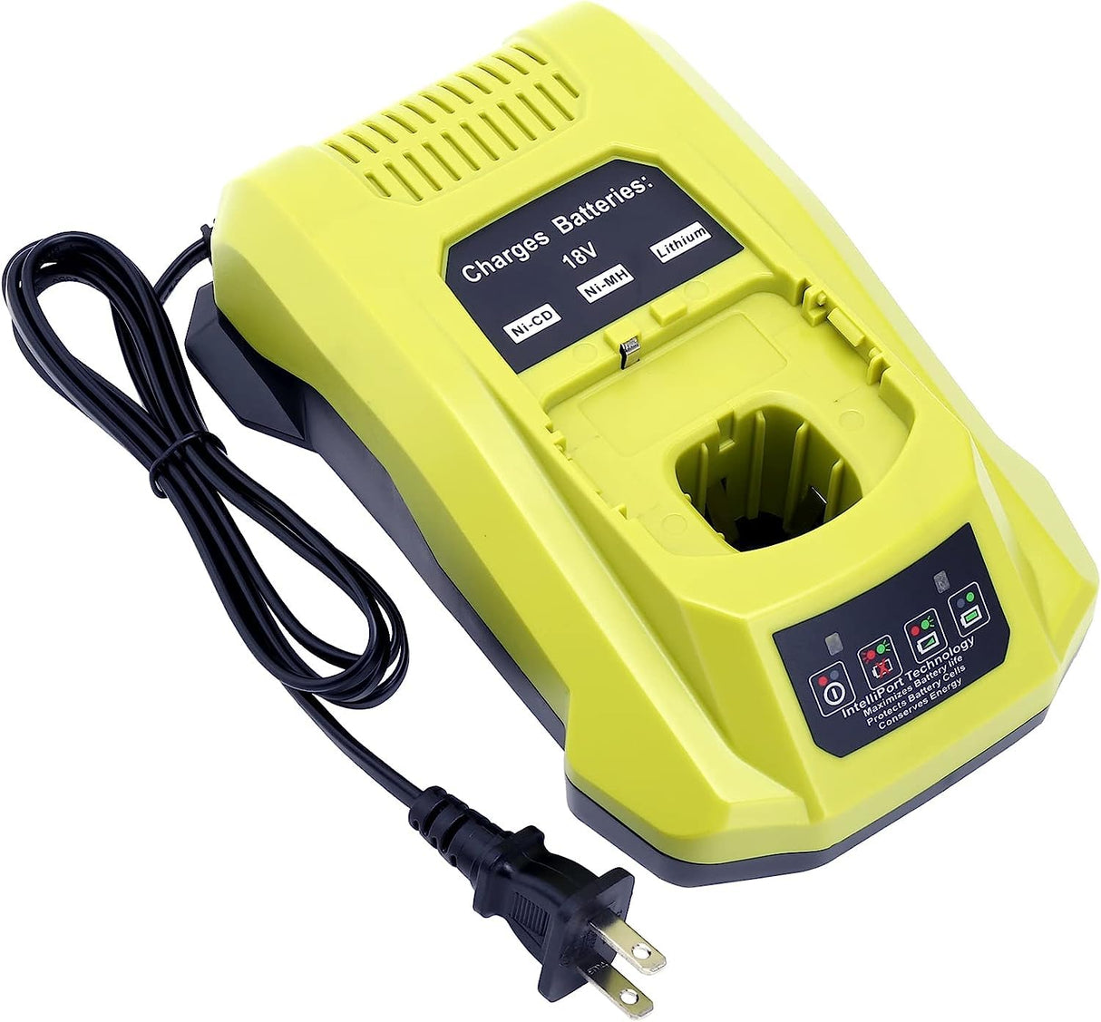P117 Dual Chemistry Fast Charger Replace for Ryobi 12V-18V Lithium NiCad NiMh Battery Ryobi 18-Volt One+ P102 P108 P189 P197 P103 P105 P107 P190 P191 PBP002 PBP005 Qbmel