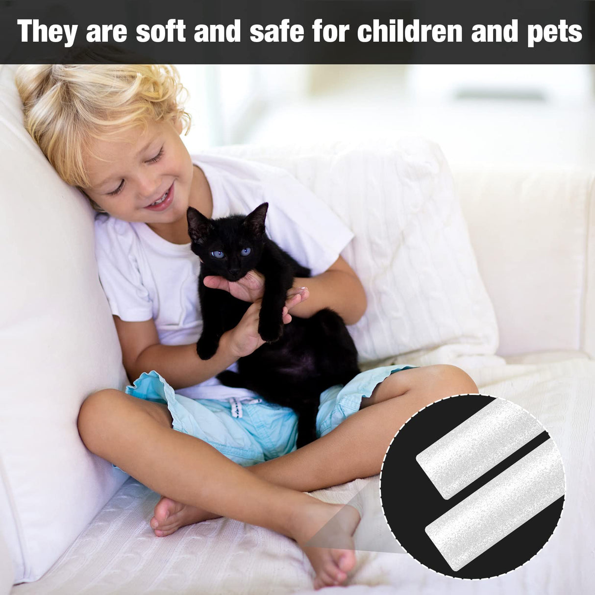 Namalu 12 Pieces Sofa Slipcover Tuck Grips Stretch Non Slip Foam Stick Couch Slipcovers Stretch Stick Thicker Cushion Grip for Sofa Essential Tuck Grips for Furniture Protector(White) Namalu