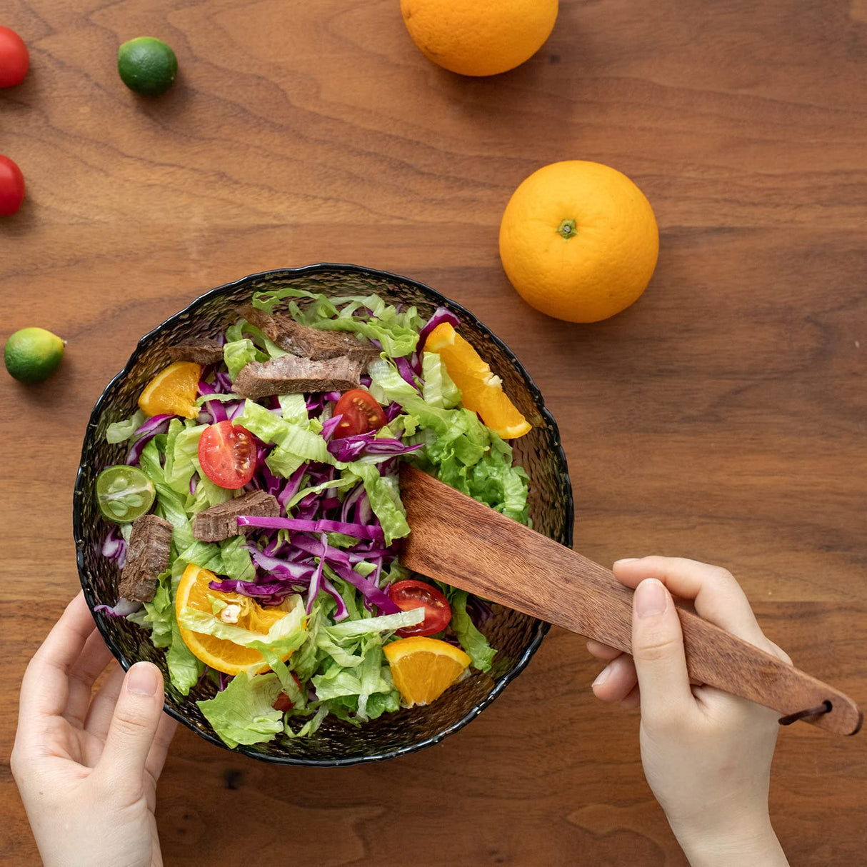 Muso Wood 9.8" Acacia Wood Spatula for Cooking, Small Wood Flipper, Non-Stick Spatula Set, Multi-Purpose Spatulas for Flipping, Serving, Scraping & Turning (Set of 1) muso wood