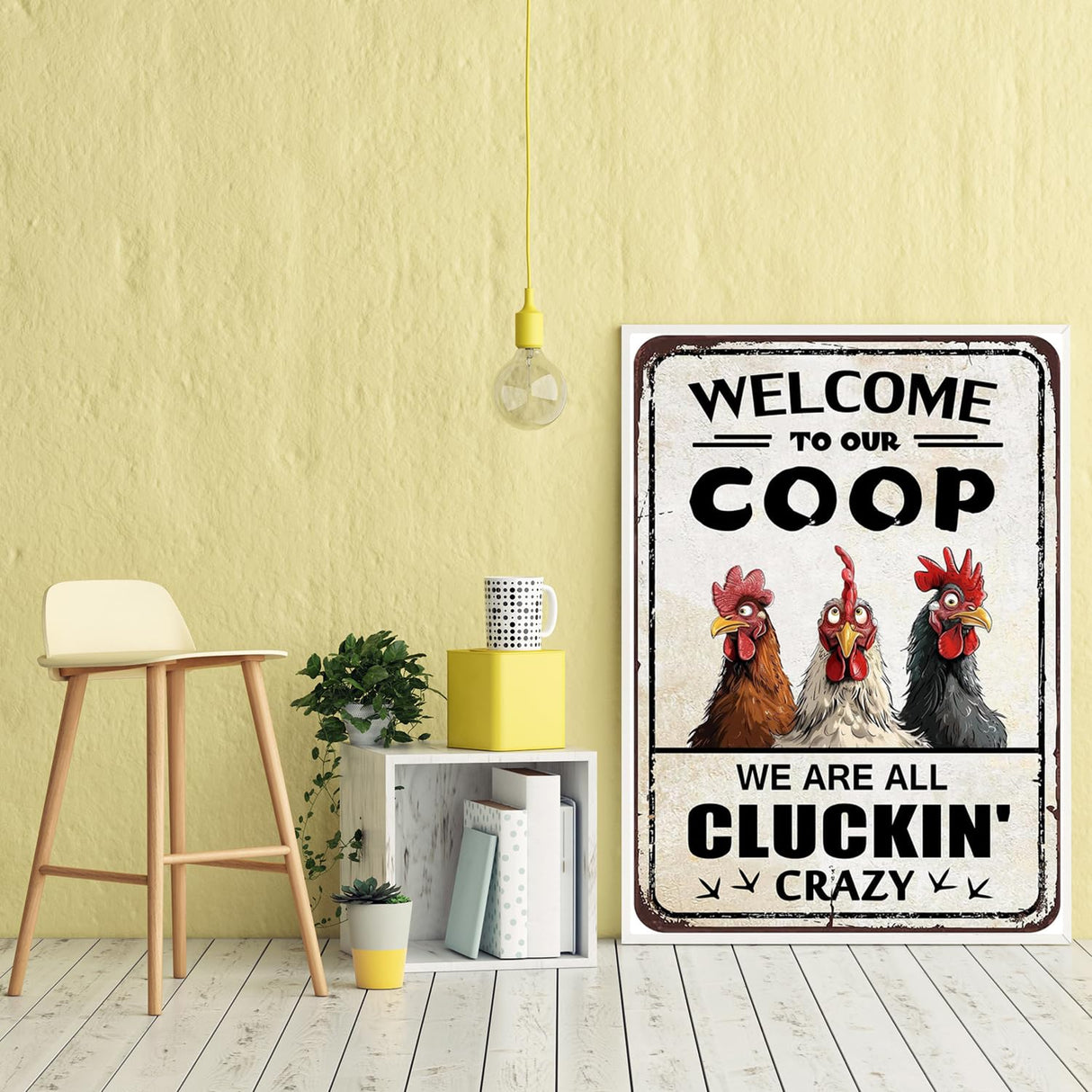 5D Rooster Diamond Painting Kits for Adults Beginners,DIY Funny Chicken Diamond Art,5D Full Round Drill Diamond Dot Gem Art Kits,Home Wall Decor 12x16 Inch AREOPNMG