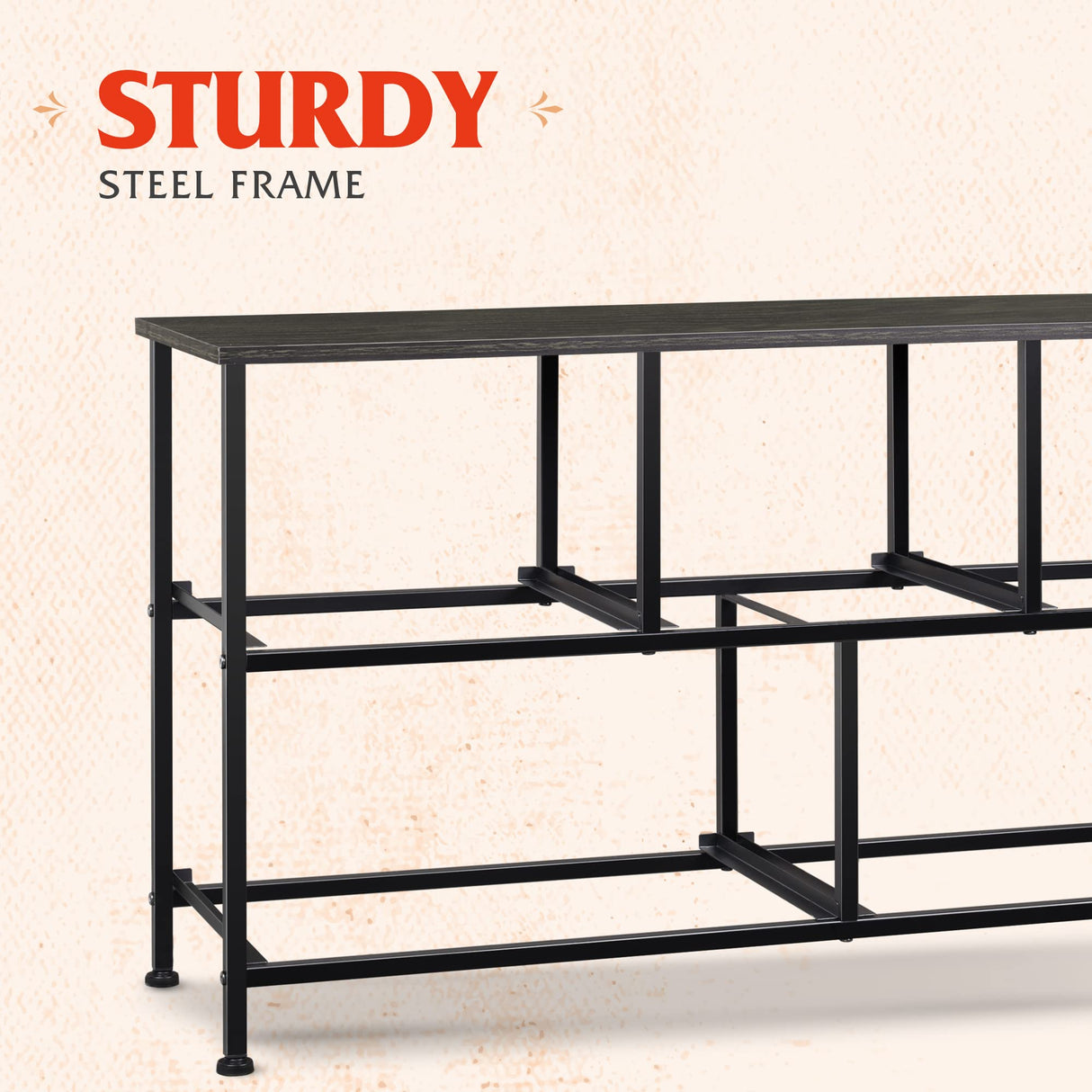 WLIVE Dresser for Bedroom with 5 Drawers, Wide Chest of Drawers, Fabric Dresser, Storage Organizer Unit with Fabric Bins for Closet, Living Room, Hallway, Charcoal Black Wood Grain Print WLIVE