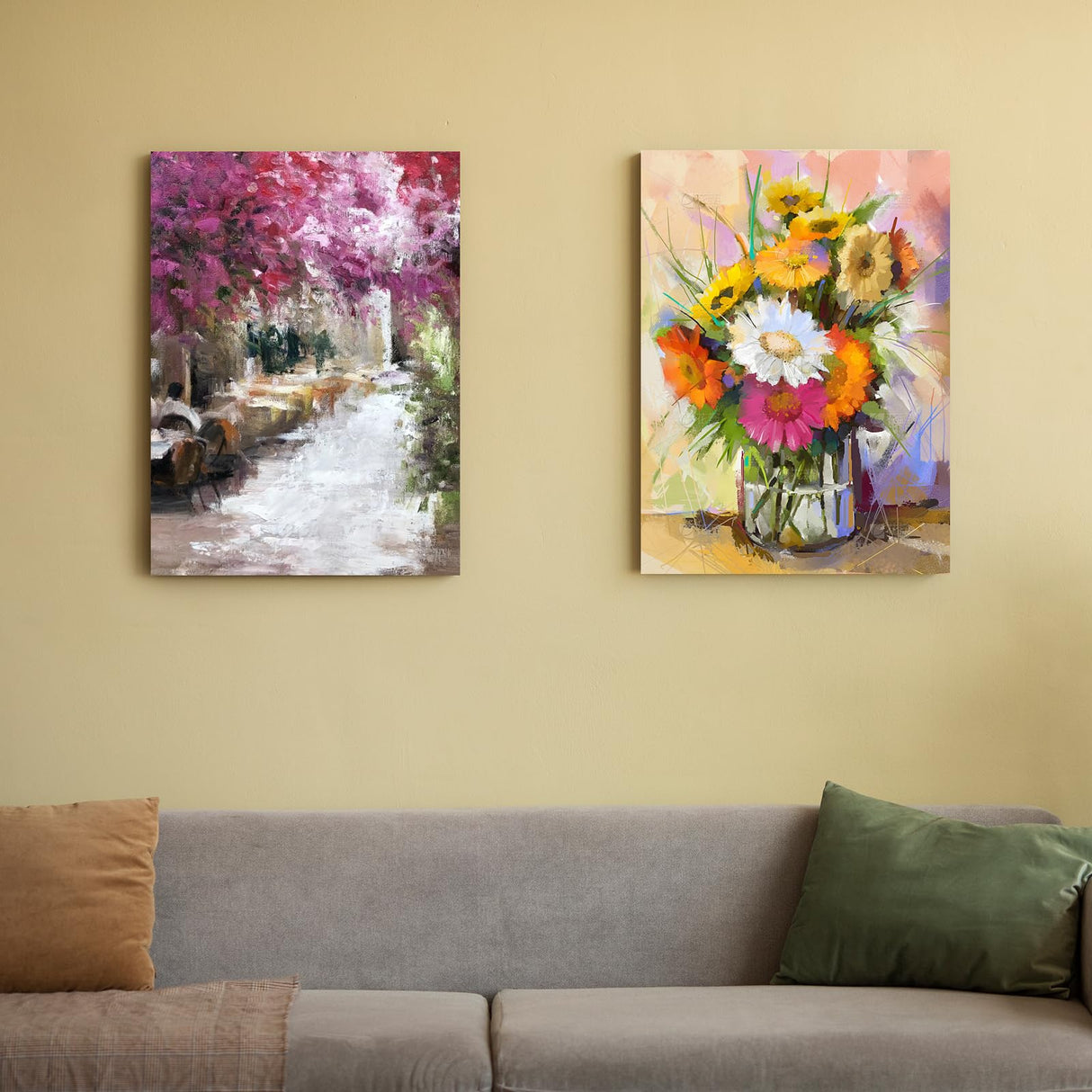 16"X20" Canvas Frame, 2 Set Removable Wood Canvas Stretcher Bars Wooden Frames Kit for Oil Painting, Diamond Art, Paint by Numbers, Posters, DIY Arts Supplies for Artist Zyghjort