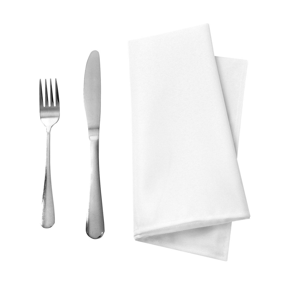 25pcs Polyester Cloth Napkins - 17 x 17 inch White Dinner Washable Napkins with Hemmed Edges for Restaurant/Wedding/Hotel(25,White) Ascoza