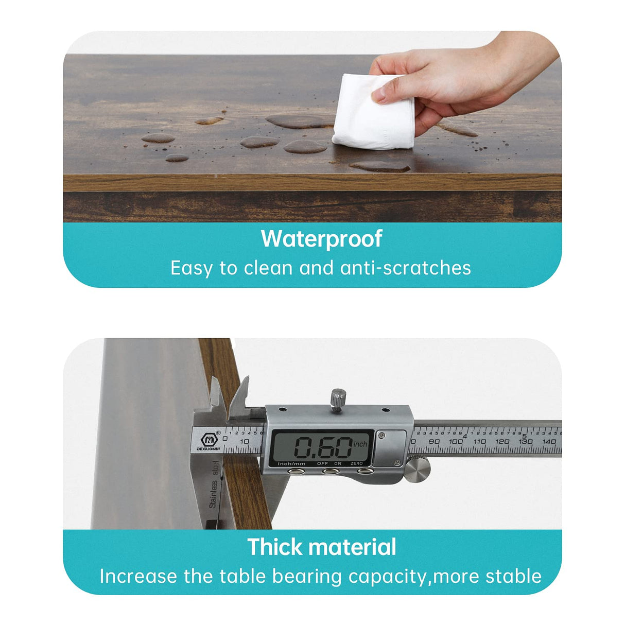 FDW Lift Top Coffee Table with Hidden Compartment and Storage Shelf Wooden Lift Tabletop for Home Living Room Reception Room Office (Brown) FDW