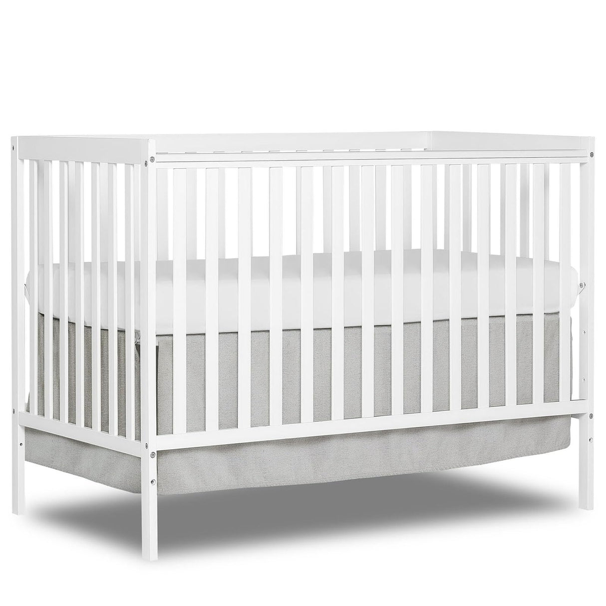 HZANHY 5-in-1 Convertible Crib, Baby Crib, Converts from Baby Crib to Toddler Bed, Daybed and Full-Size Bed Frame, Fits Standard Full-Size Crib, Baby Bed White (Mattress not Included HZANHY