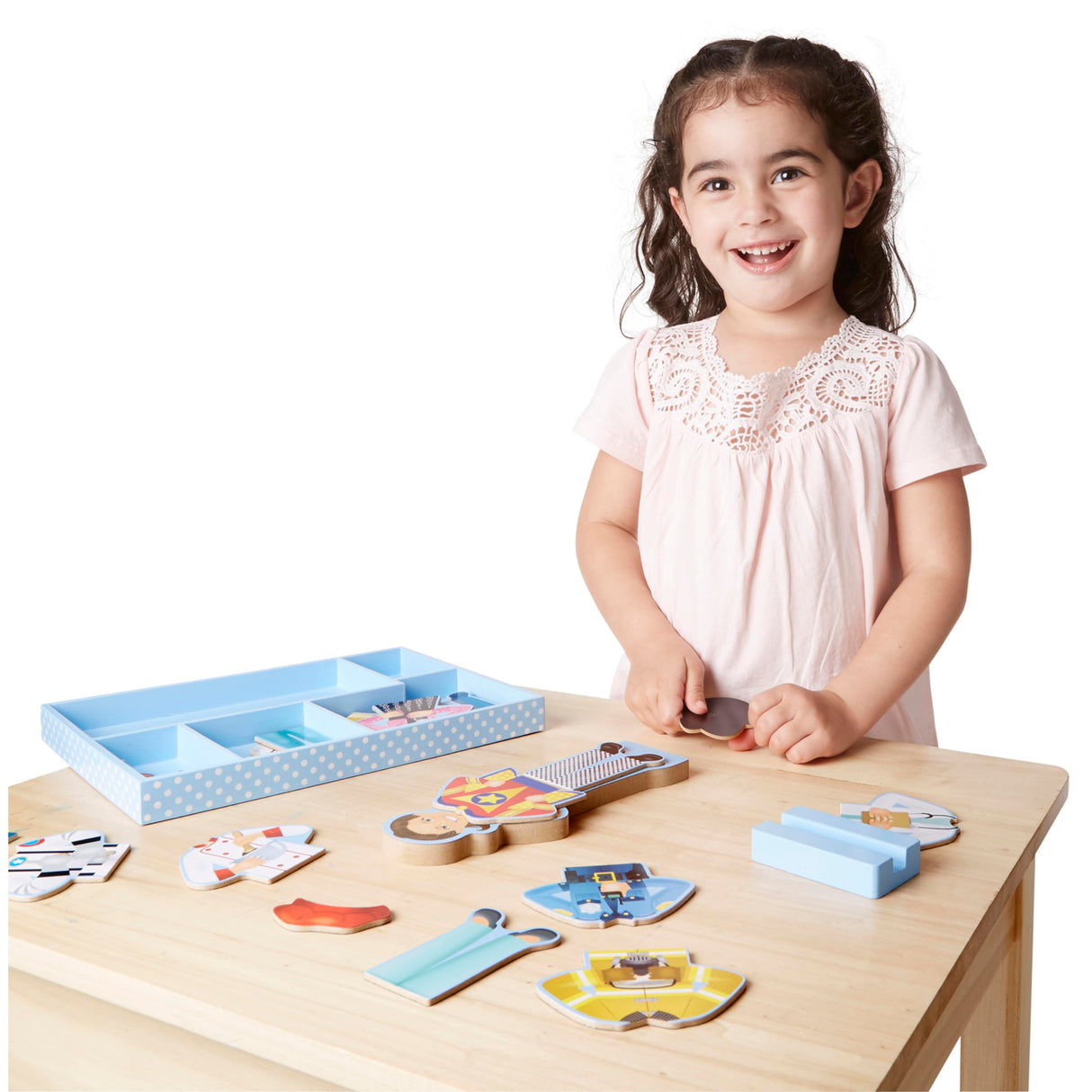 Melissa & Doug Julia Magnetic Dress-Up Wooden Doll Pretend Play Set (25+ pcs) Melissa & Doug