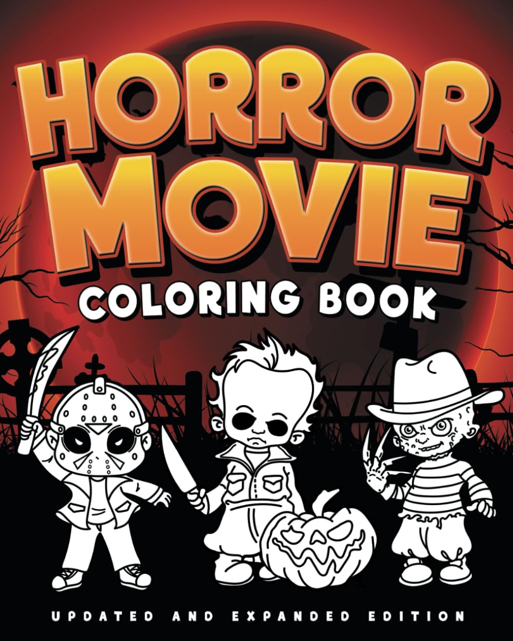 Horror Movie Coloring Book WoodArtSupply