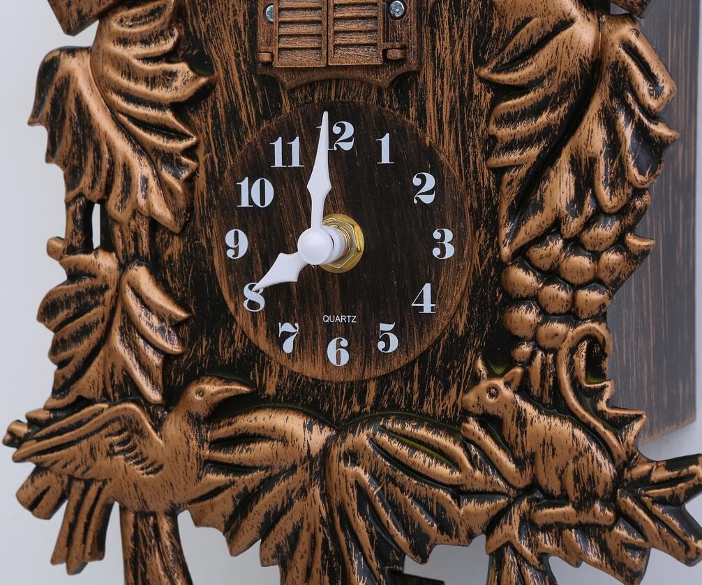 Lc Love_Call Cuckoo Clock Alarm Swinging Wall Clock Resin Bird Wall Clock for Home Decor Lc Love_Call