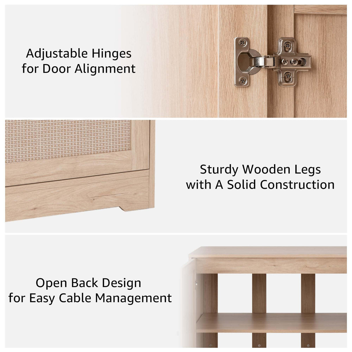 unipaws 30-50 Gallon Aquarium Stand, Fish Tank Stand with Storage Cabinet, Wooden Tank Stand for Turtle Tank, Reptile Terrarium unipaws