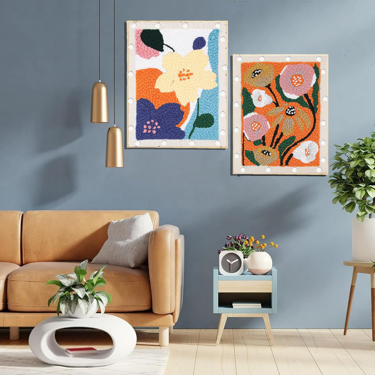 12 Pcs 3 Sets Stretcher Bars for Needlework 6 Sizes Wooden Canvas Stretcher Bars with 40 Thumb Tacks and Tacks Remover for Needlepoint Embroidery Stitch Frame Set Bundle with Crafts Tonyutech