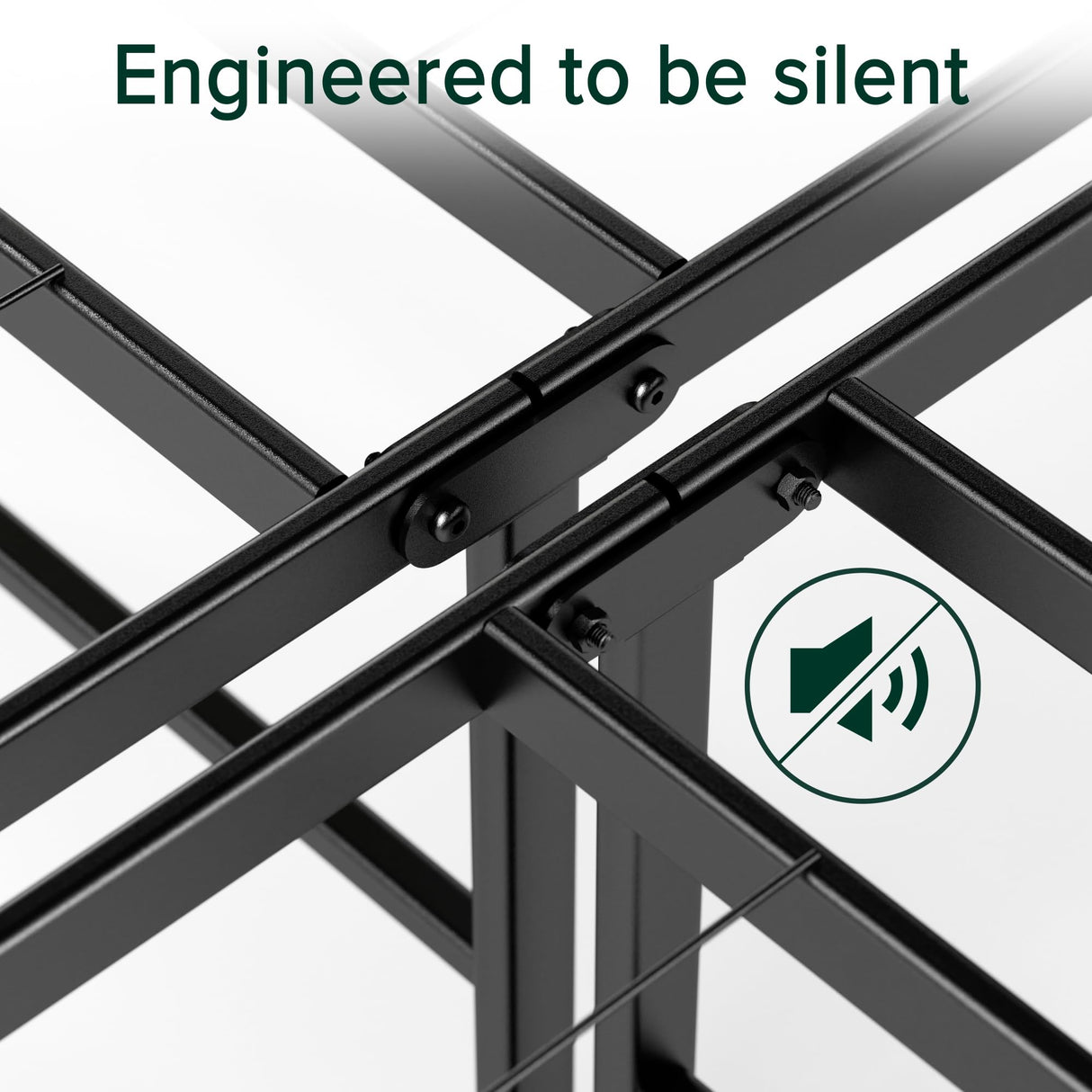 ZINUS SmartBase Heavy Duty Mattress Foundation, 18 Inch Metal Platform Bed Frame, No Box Spring Needed, Sturdy Steel Frame, Underbed Storage, Twin XL Zinus