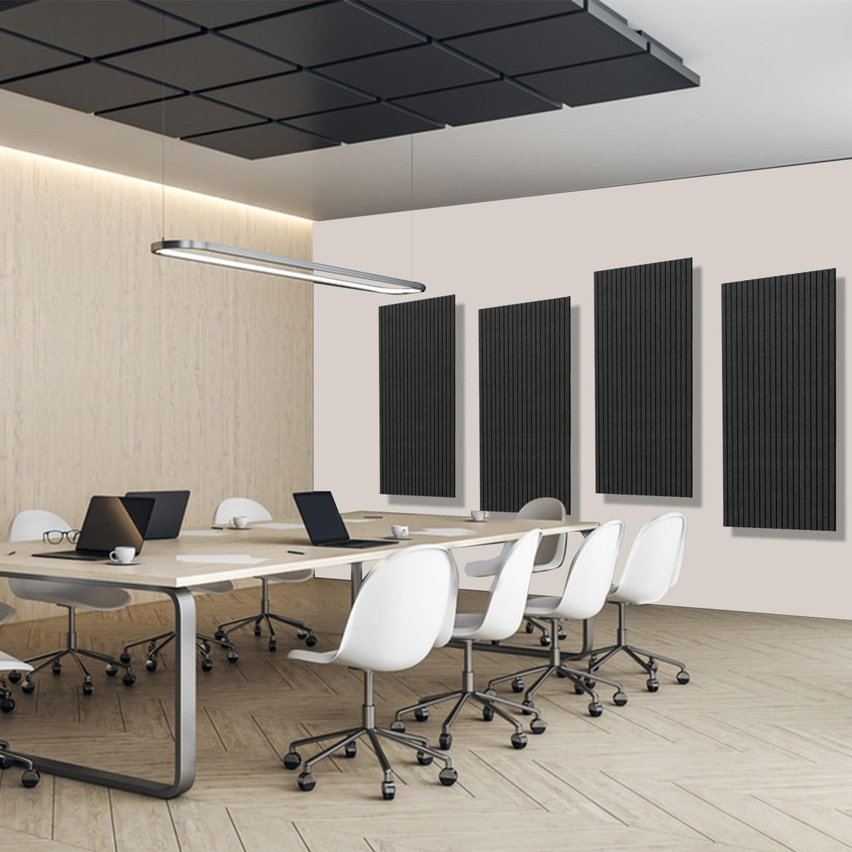 Acoustic Panels,10 Pack Sound Panels Noise Reducing for Walls,48"x24"x0.4" Soundproof Wall Panels,High-Density Acoustic Wall Panels,Decorative Wall Sound Absorbing Panel,Black AUTORIFIC