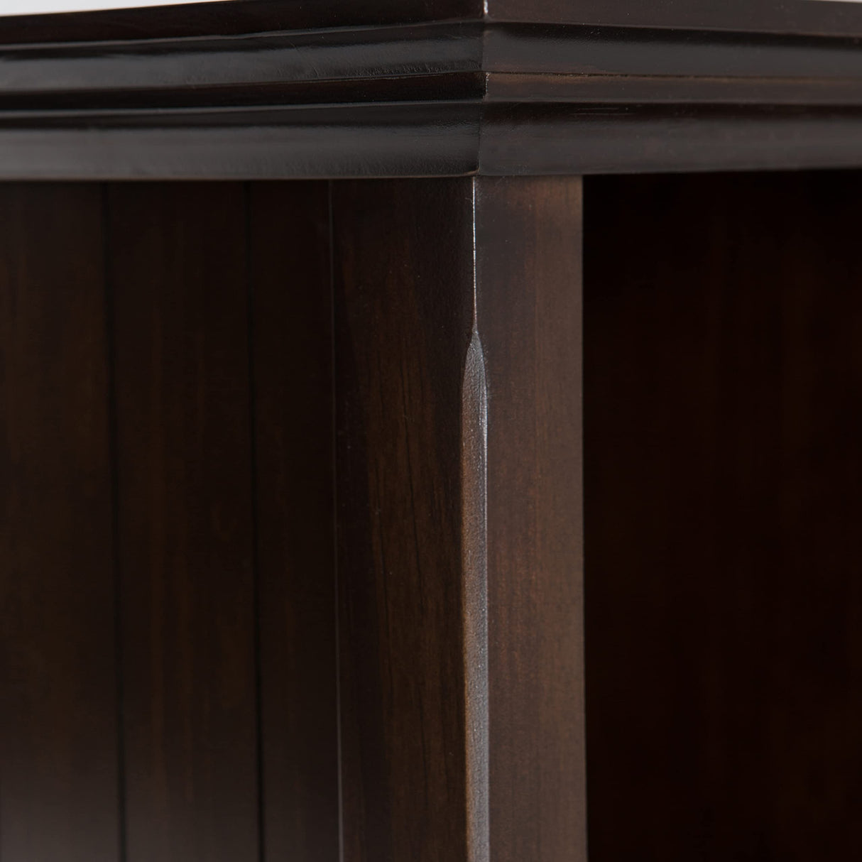 SIMPLIHOME Acadian SOLID WOOD 57 inch Wide Rustic 8 Cube Storage Sofa Table in Brunette Brown with Storage, 8 Shelves, for the Living Room Entryway and Bedroom SIMPLIHOME