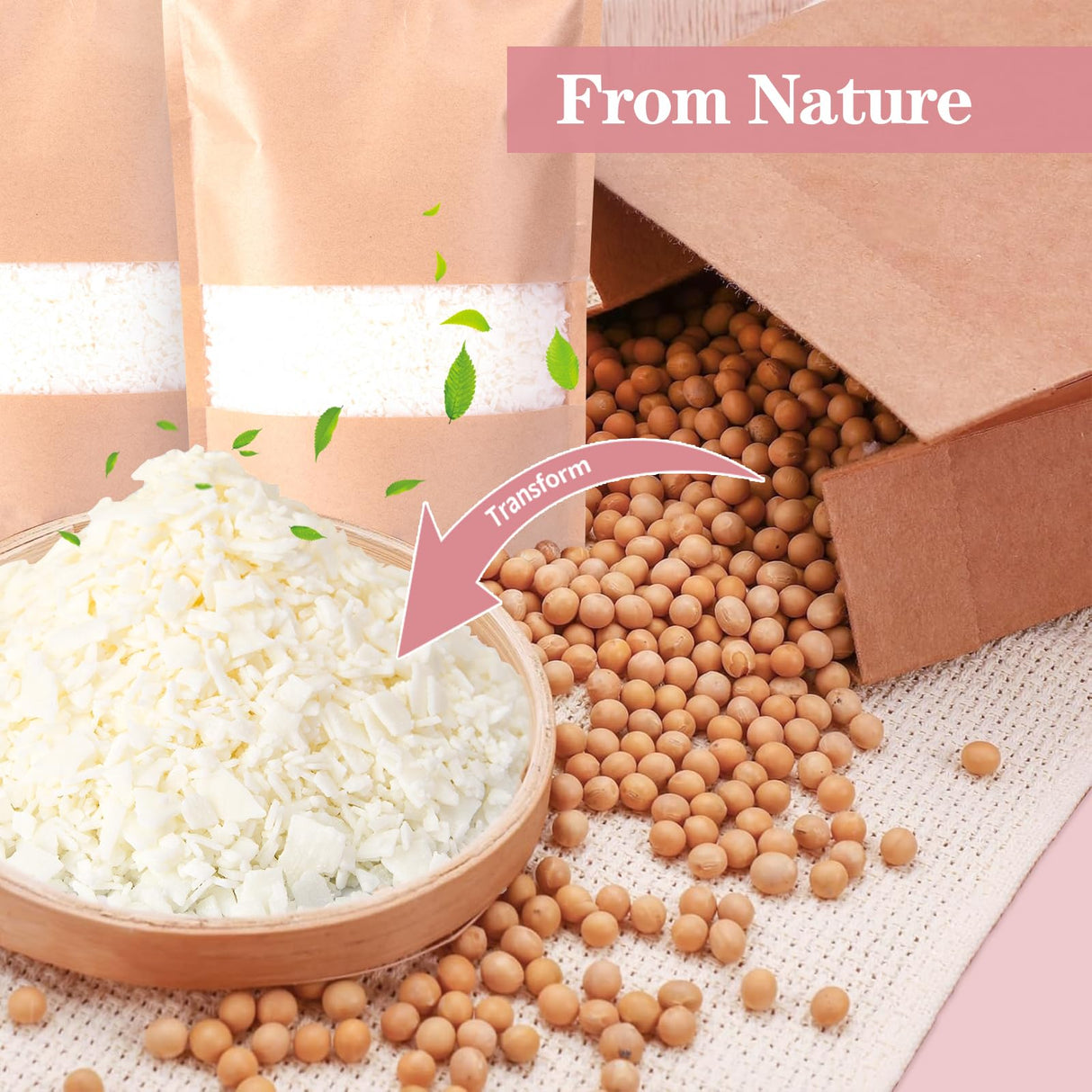 Adamonda Candle Making Kit Supplies for Adults Beginners with Wax Melter,2lbs Soy Wax Flakes Gloves Spoon Sticker Candle Wick,Natural Soy Waxs DIY Candle Making Kits for Starter Adamonda