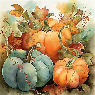 Apcufir Pumpkins Paint by Numbers for Adults Beginners,Fall Paint by Number Kits,DIY Paint by Numbers on Canvas Oil Painting for Home Wall Decor16X16 Inch