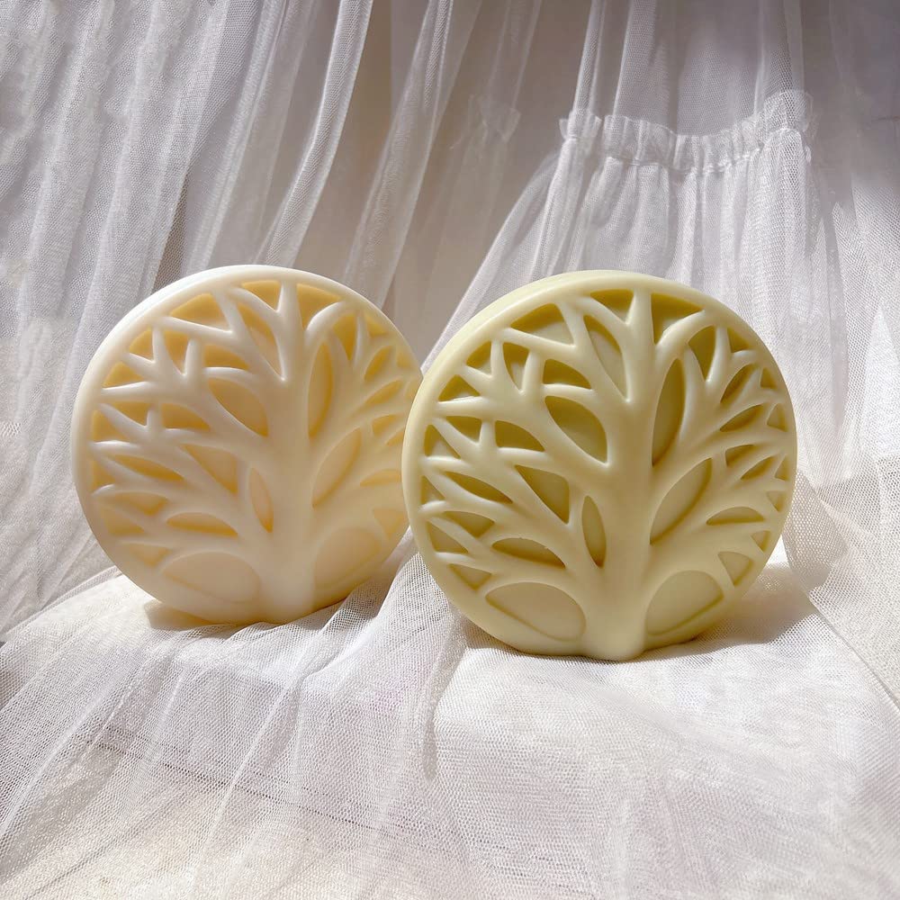 Cestony 3D Tree of Life Silicone Molds for Making Candle Resin Pillar Aromatherapy Gypsum Wax Soap Flower Specimen Clay Craft Cestony