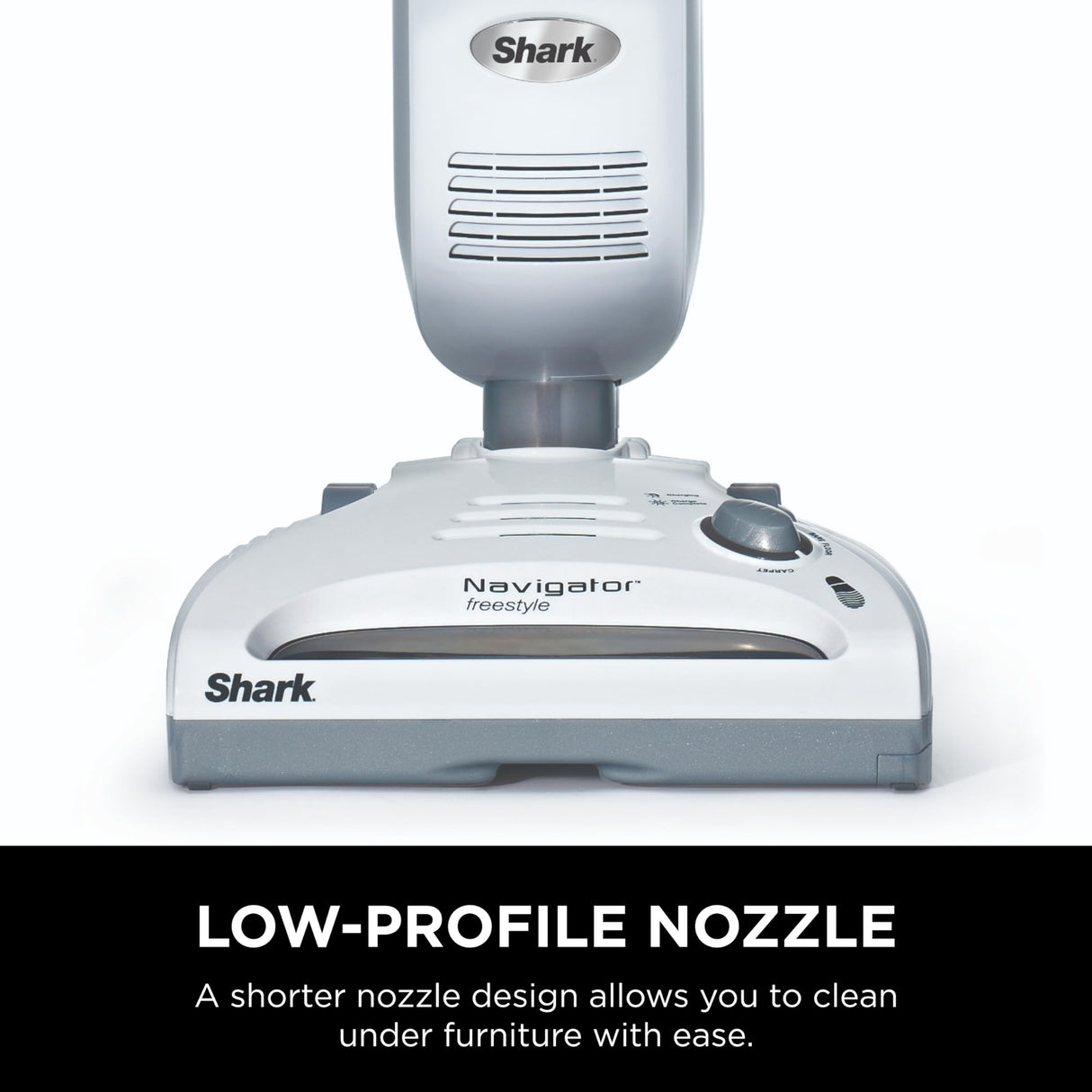 Shark SV1106 Navigator Freestyle Upright Bagless Cordless Stick Vacuum for Carpet, Hard Floor and Pet with XL Dust Cup and 2-Speed Brushroll, White/Grey Shark