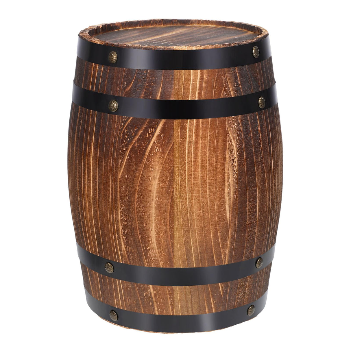Yardwe Wooden Whiskey Barrels Bucket Wine Barrels Planters Flower Planter Plant Pots Boxes Container Water Wishing Well Pail Garden Backyard Primitive Planter Outdoor Indoor Home Decor Yardwe