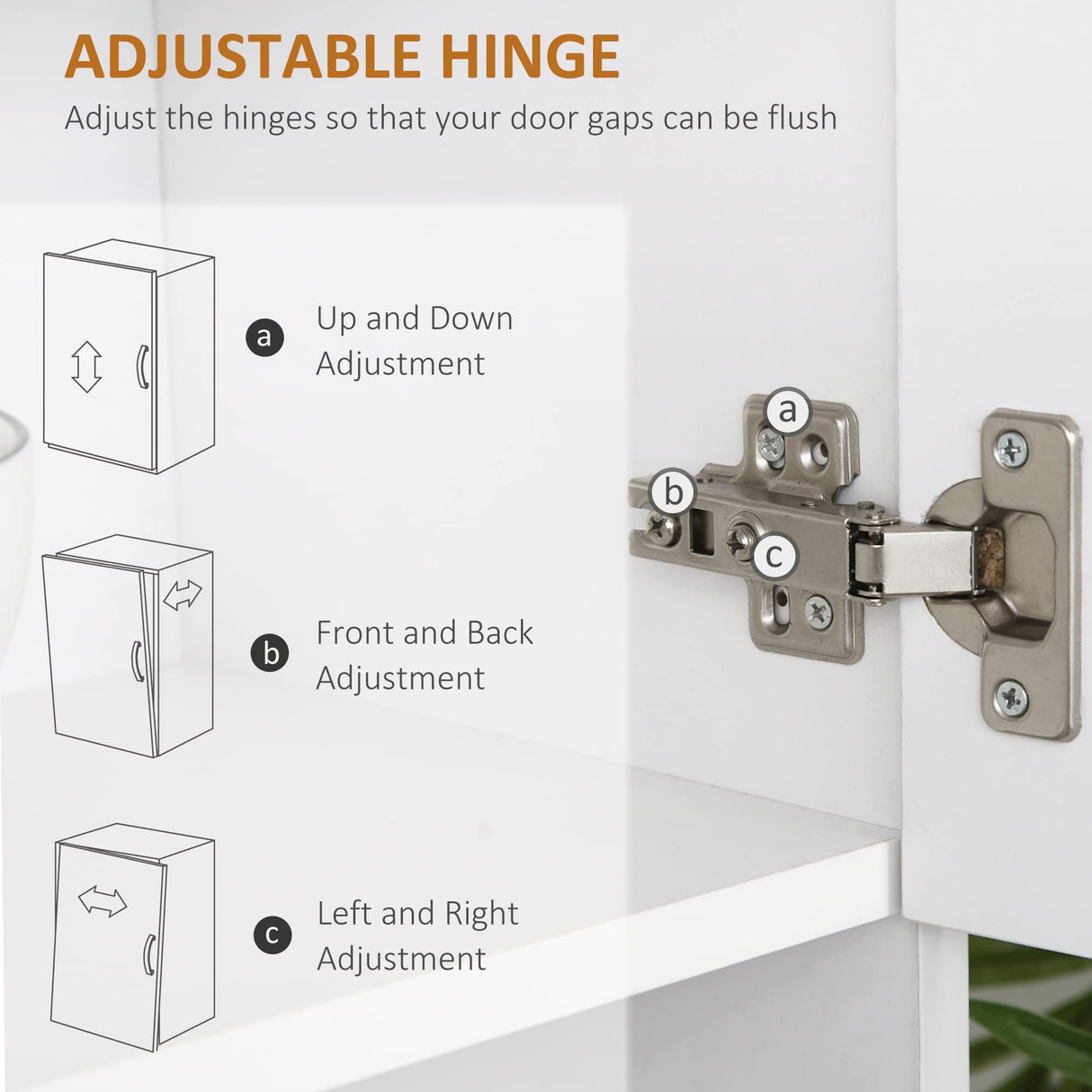 HOMCOM 66" Buffet with Hutch, Freestanding Kitchen Pantry with 2 Large Cabinets, 1 Pull Up Cabinet, 3 Drawers & Wide Countertop, White HOMCOM