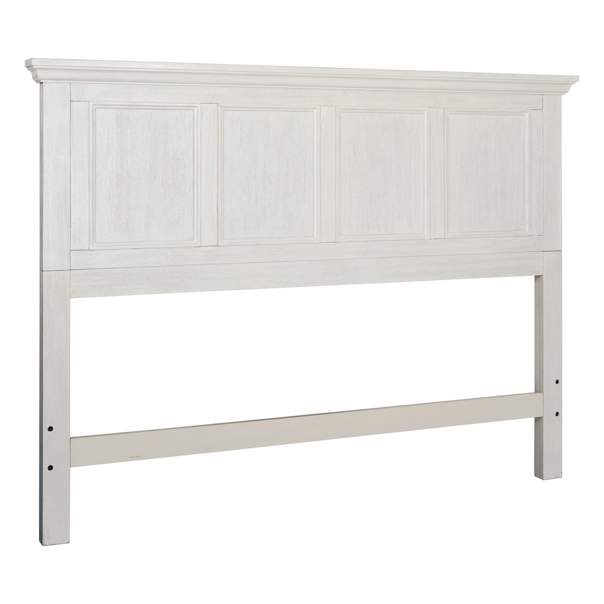 OSP Home Furnishings Farmhouse Basics Queen Headboard Only, Rustic White Finish OSP Home Furnishings