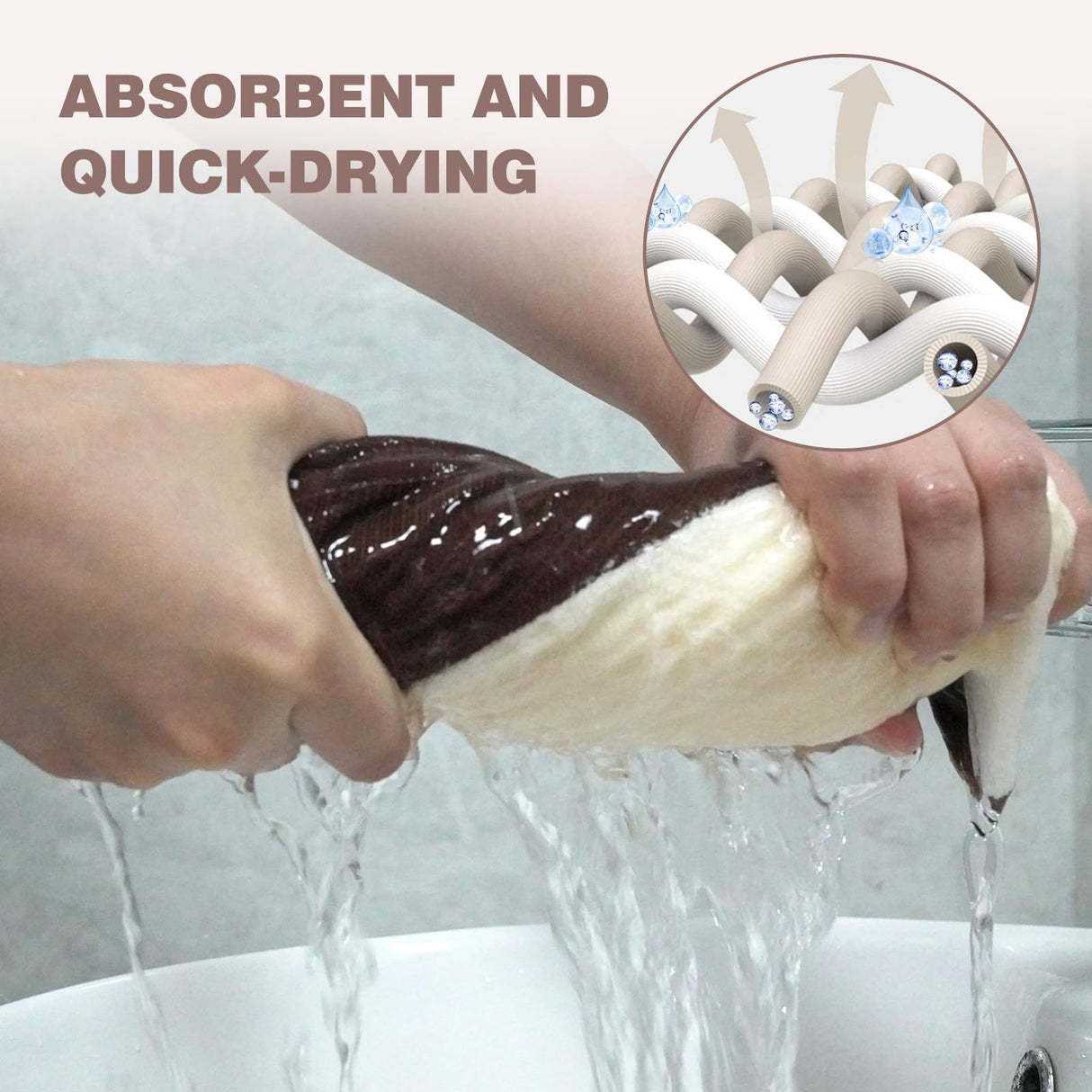 Luxury Decorative Hand Towels Bathroom: 2 Packs 14X30 100% Cotton Turkish Absorbent Soft Face Towel Set for Boho Bathroom Decor Kitchen Hotel Spa Farmhouse Guest Tea Gift (Cream White, 14"x30") YoulerTex