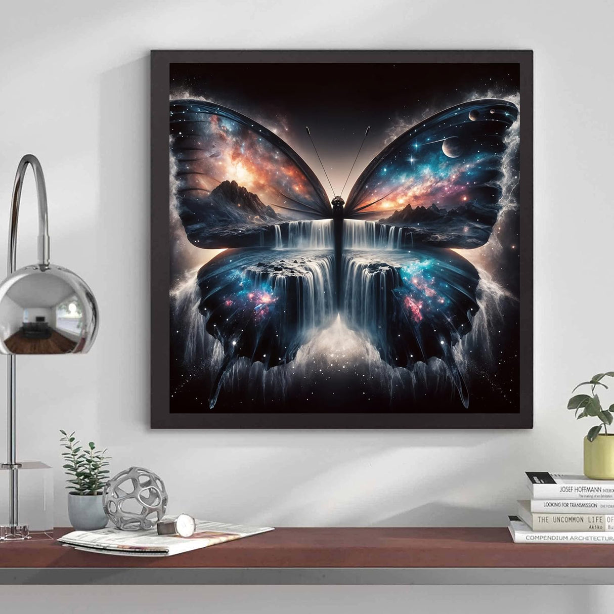 Diamond Art Kits for Adults - Butterfly Diamond Painting Kits for Adults Beginners, Full Drill Diamonds Art Painting Crafts for Home Wall Decor 13.8x13.8in, Landscape croshom