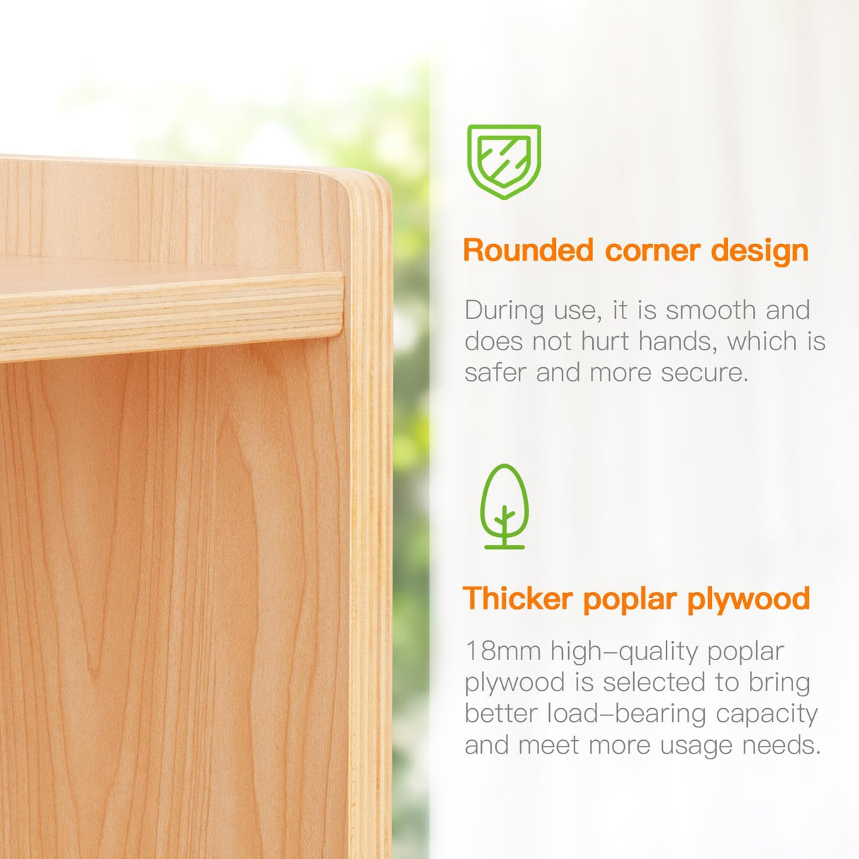 5-Section Wooden Storage Cabinet by OOOK for Kids' Books and Toys OOOK