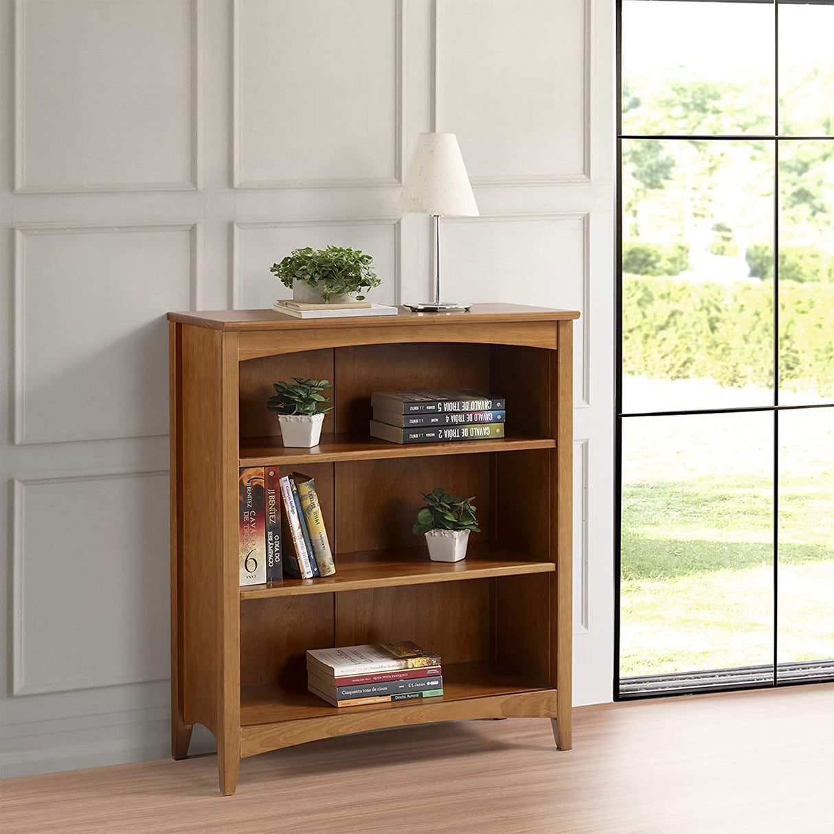 Camaflexi Shaker Style Bookcase, 36", Brown Camaflexi
