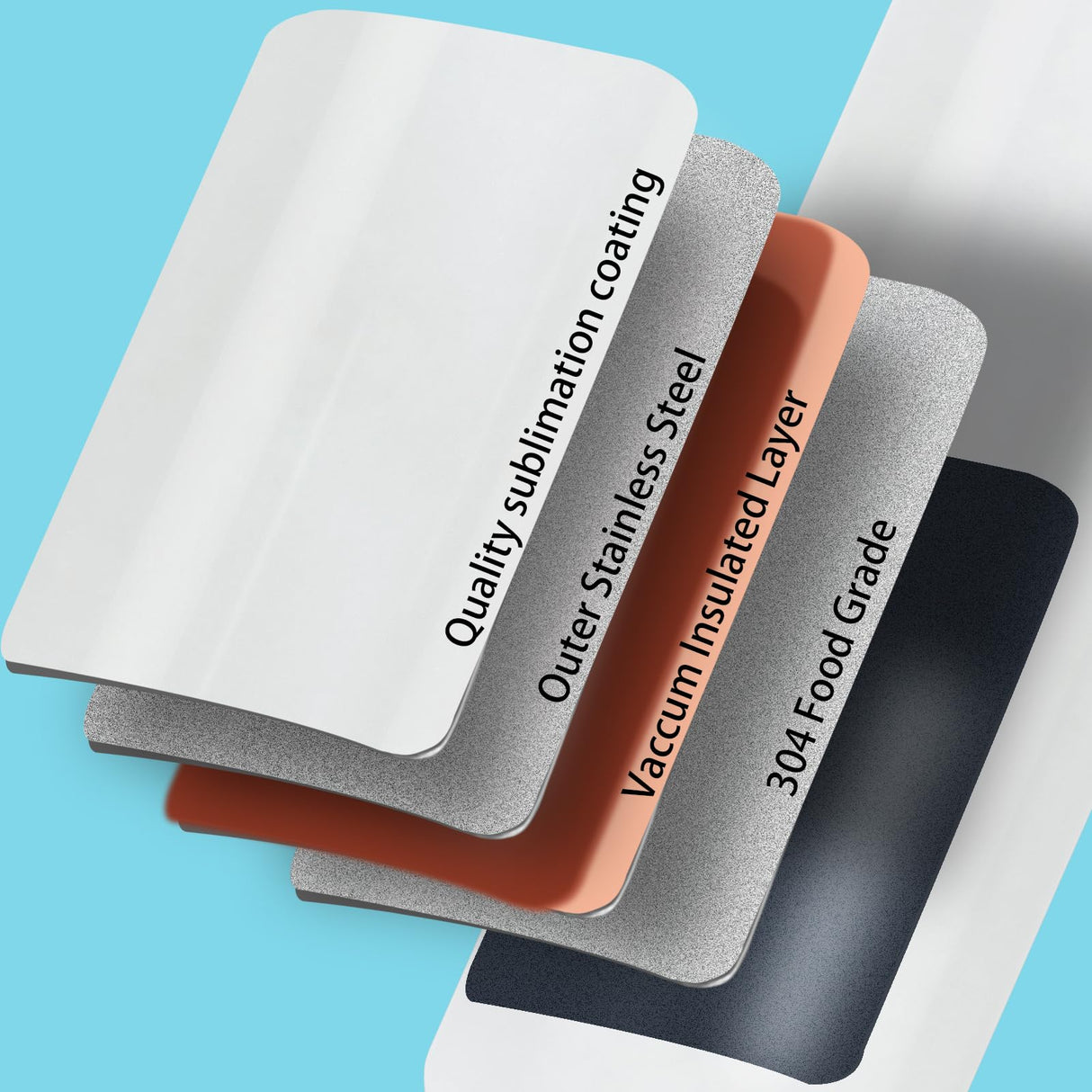 MICLAXYS 25 Pack Sublimation Tumblers 20 Oz Skinny Straight, Stainless Steel Sublimation Tumblers Blank, Individually Gift Boxed, Insulated Tumbler Sublimation (25 PACK 20OZ) MICLAXYS