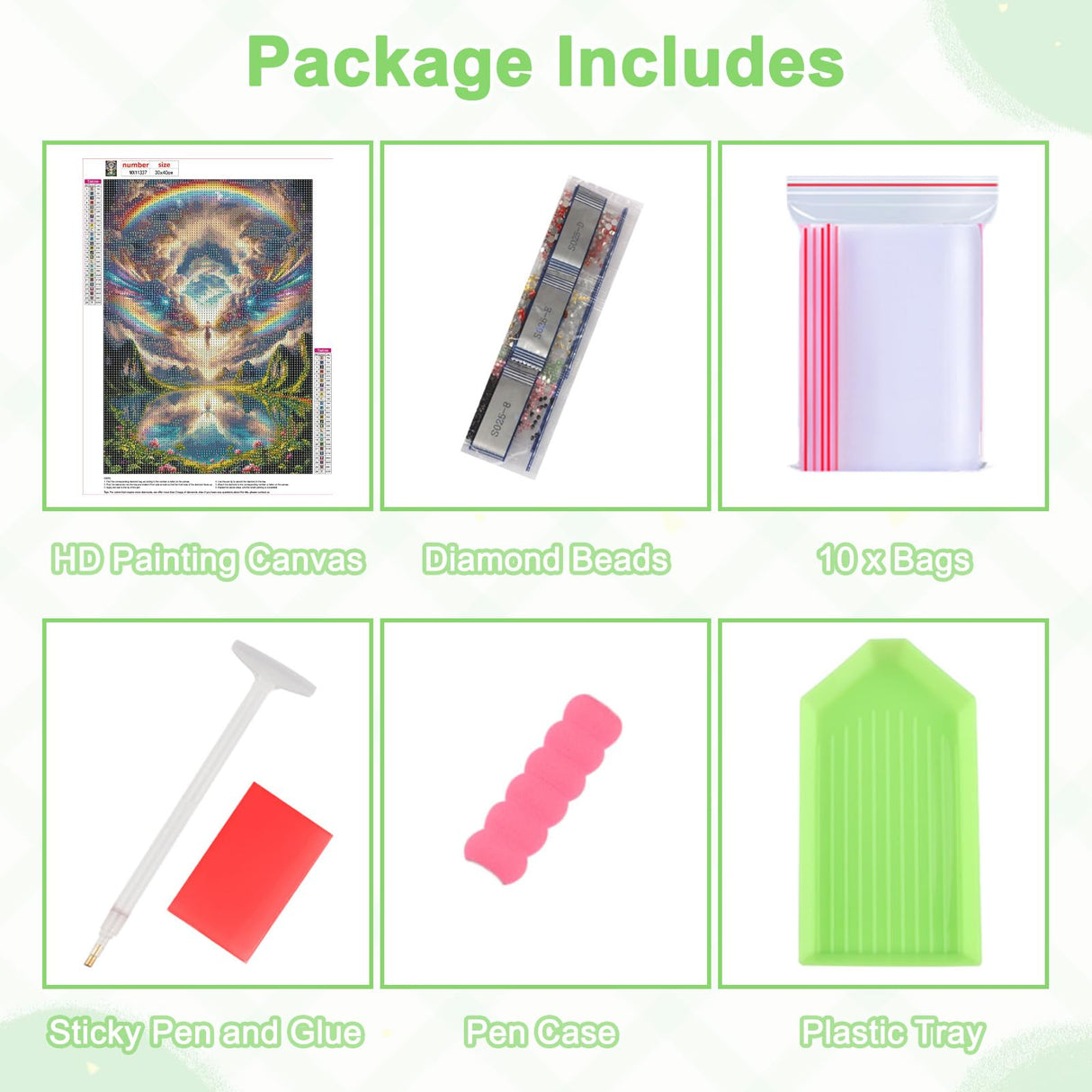 DOMROM Diamond Painting Kits for Adults, Rainbow Angel Diamond Art Kits for Adults Beginner, DIY Landscape Diamond Dots Paint by Diamonds Art and Crafts for Hobbies, Gifts, Home Art Decor 12x16 inch DOMROM