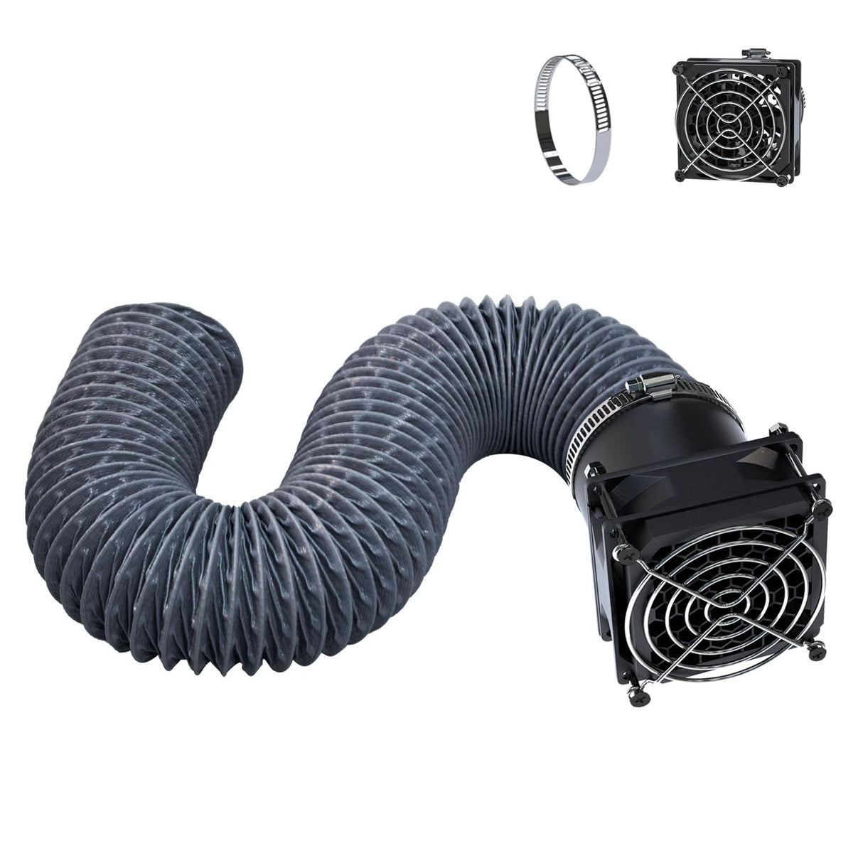 YOOPAI Fan Fume Extraction Kit for 3D Printer Enclosure, Exhaust Pipe with Low Noise Exhaust Fan, Efficient Ventilation, Exhaust Odors Smoke and Dust YOOPAI