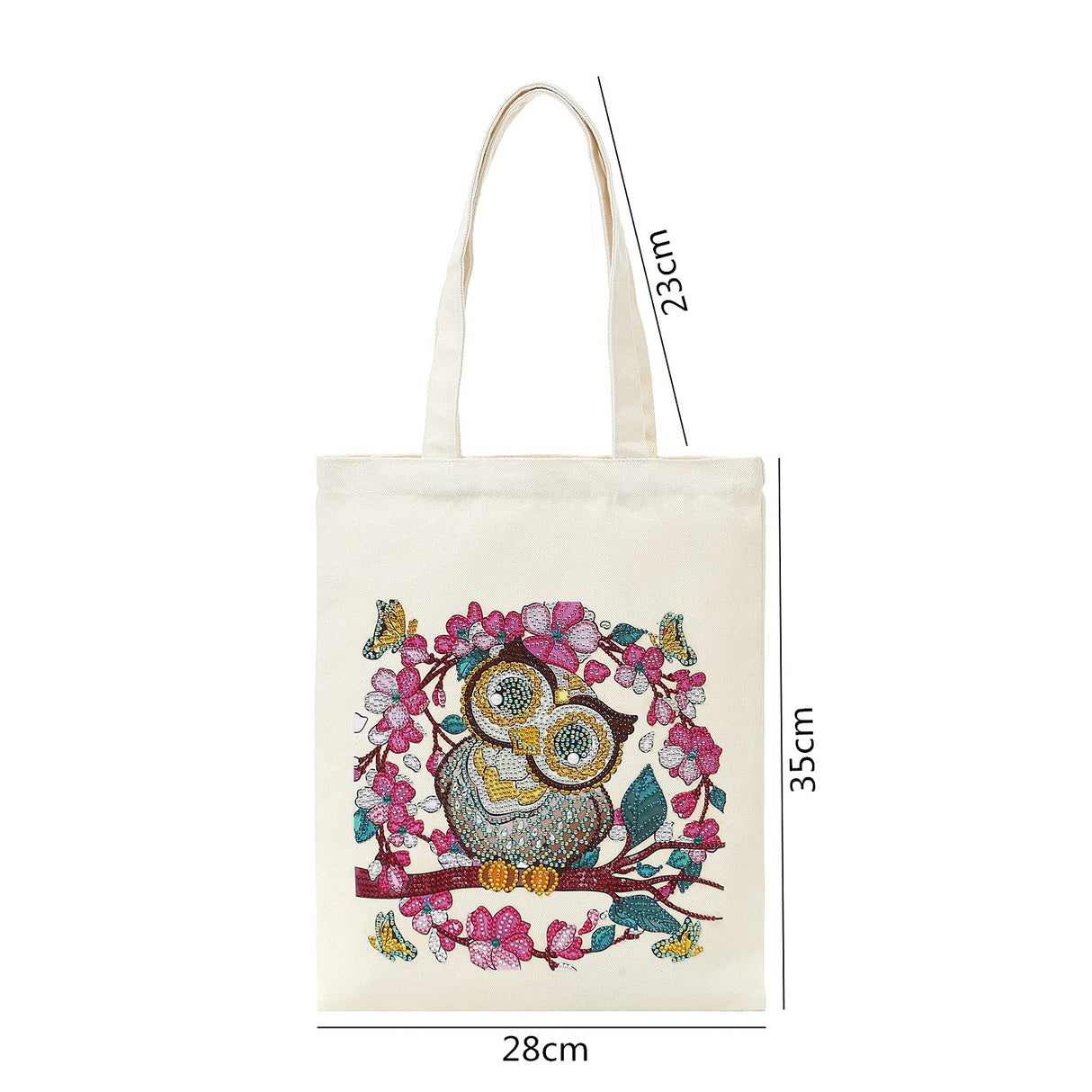 JGA JOGGING ARM 5D Art Craft Diamond Painting Shopping Canvas Tote Bag Handwork Organize Handbag for Women JGA JOGGING ARM