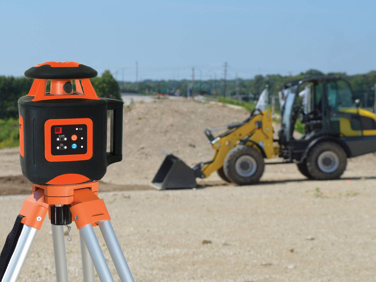 Johnson Level & Tool 40-6541 High Accuracy Dual Slope Rotary Laser System, Red, 1 Kit Johnson