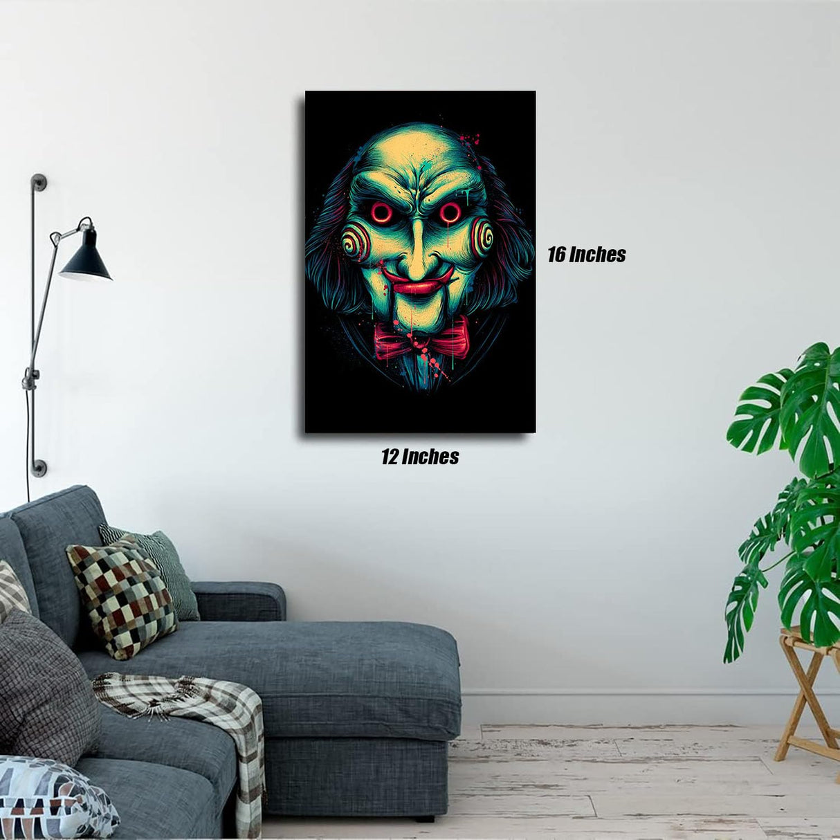 HUANNY Diamond Painting Horror Movie Diamond Art Jigsaw, 5D Full Drill Cross Stitch Embroidery Kits HUANNY