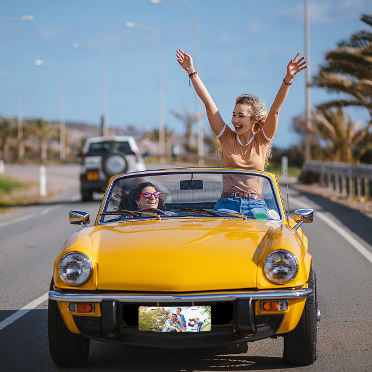 Deekypol 10 Pack Sublimation License Plate Blanks, 0.65mm Sublimation Blank License Plate - Heat Thermal Transfer DIY Metal License Plates Blank for Personalized Design (White) Deekypol