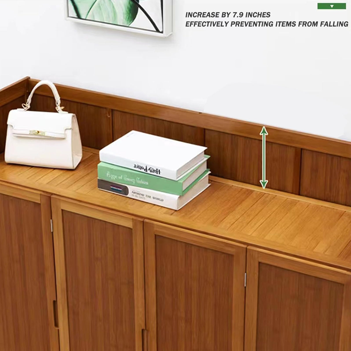 Shoe Cabinet, Bamboo Shoe Storage Cabinet with Doors, 7 Tier Freestanding Shoes Heels Sneakers Shoe Rack Shelf for 36-40 Pairs, Entryway Shoe Cabinet with Drawers for Hallway Office Living Room sasygfi